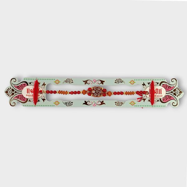 Beautiful Rakhi Bracelet for Brother - Traditional Indian Raksha Bandhan Gift for Siblings - Perfect for Rakhi Festival Celebrations