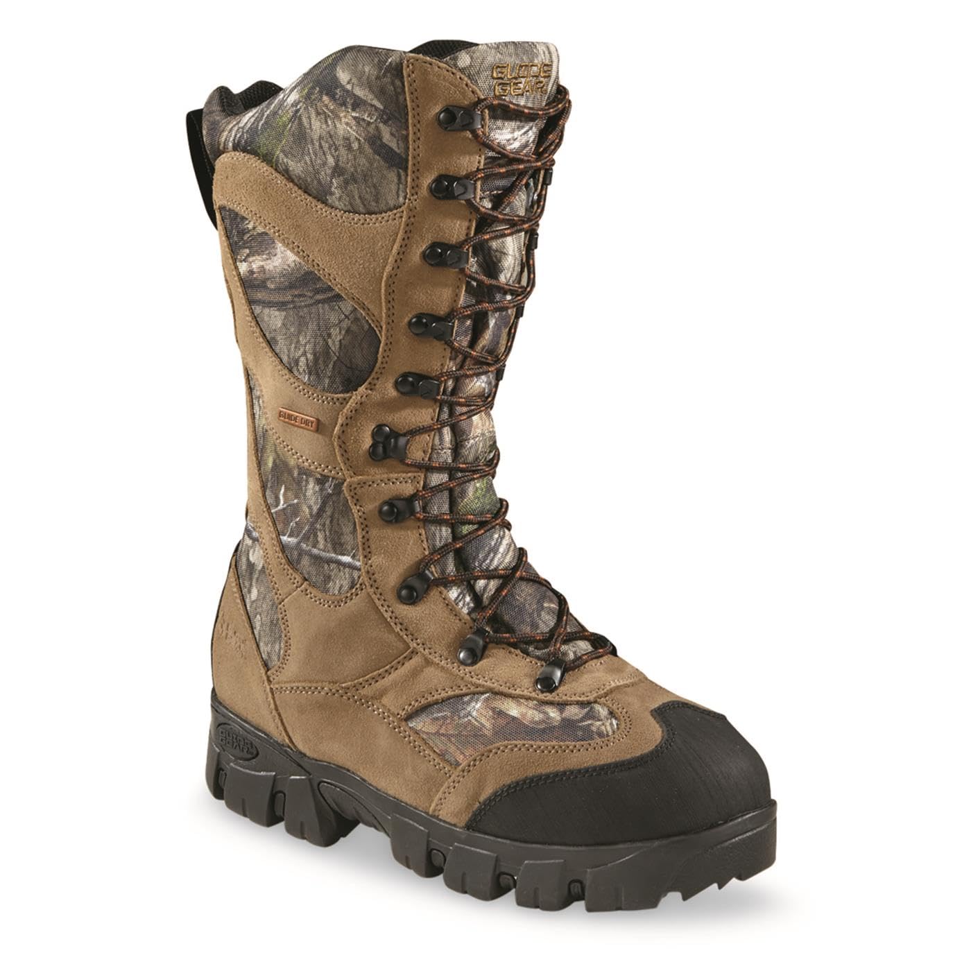 Guide Gear Giant Timber II Men’s Waterproof Insulated Hunting Boots - 1400 Gram Thinsulate - Lace Up Hiking Shoes for Cold Weather & Outdoor Adventures - Ideal for Hunting, Camping & Winter Hiking