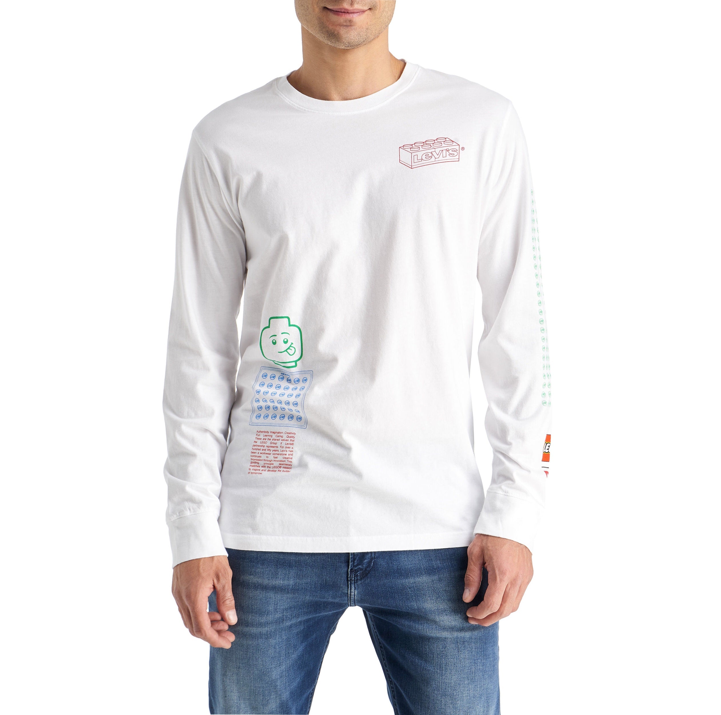 LEGO x Levi's Graphic T-Shirt for Men & Women - Cool Casual Cotton Tee for Everyday Wear, Gifts & Collectibles - Perfect for LEGO Fans, Streetwear & Casual Outfits