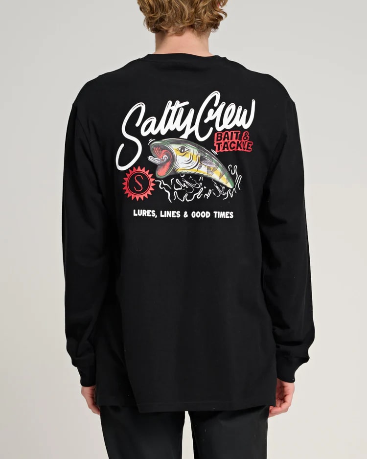 Salty Crew Cast Off Standard Long Sleeve T-Shirt for Men - Comfortable Fishing & Outdoor Activities Shirt