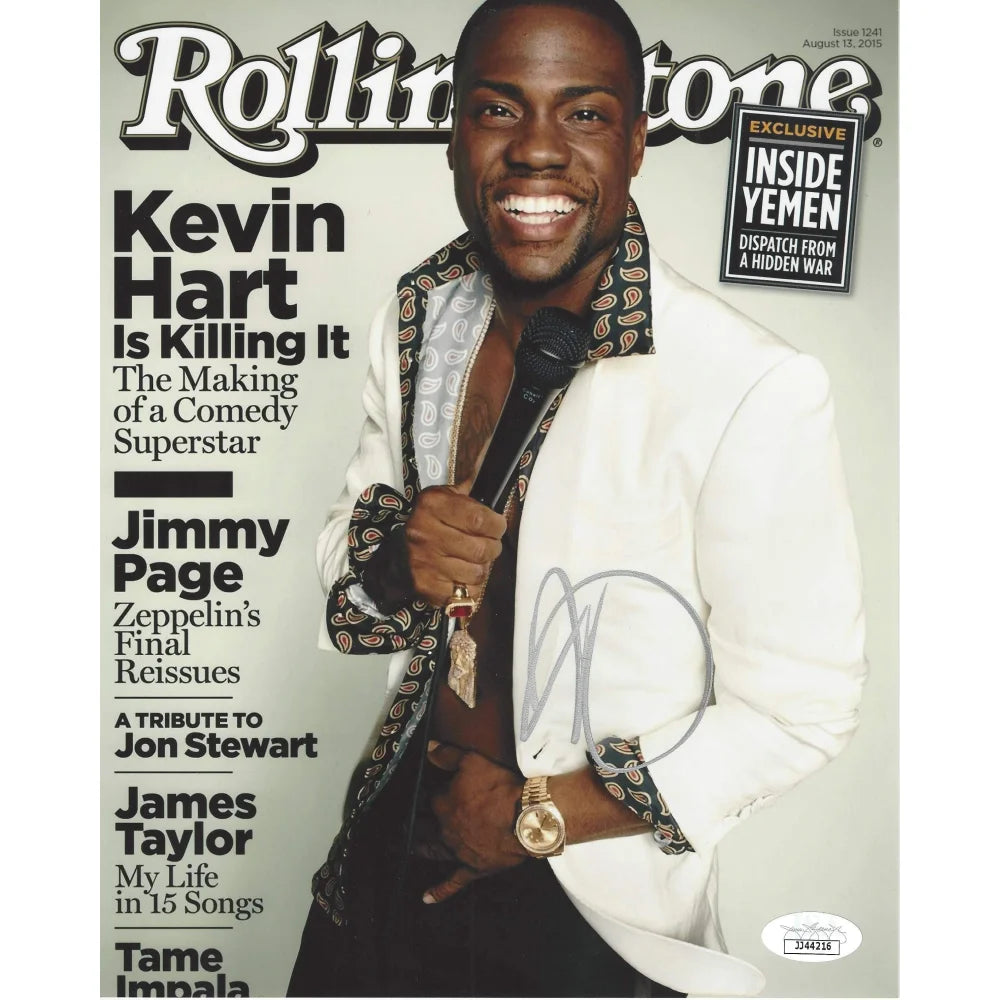 Kevin Hart Autographed 8x10 Photo with JSA COA - Authentic Signed Memorabilia - Perfect for Collectors, Fans & Home Decor