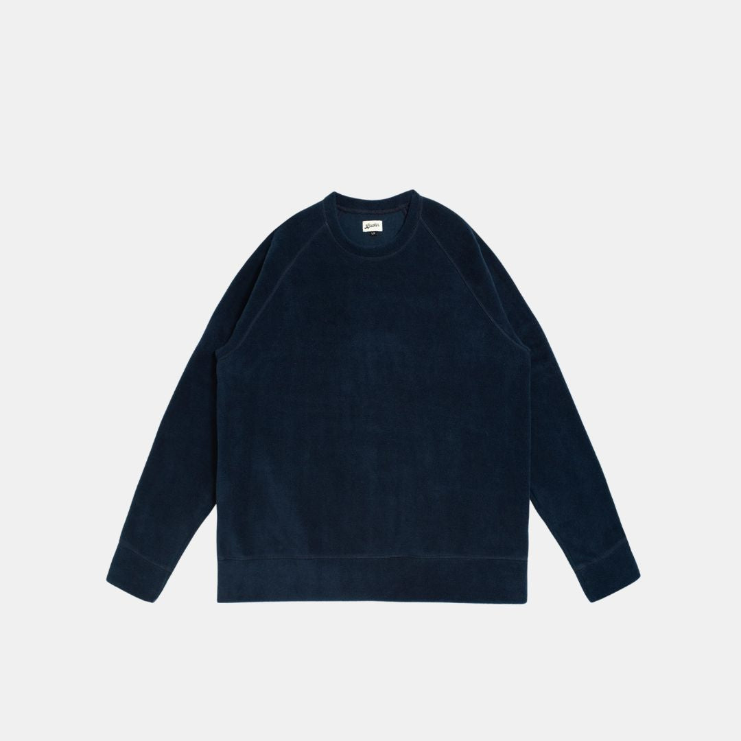Admiral Fleece Crewneck Sweatshirt for Men - Soft & Warm Navy Blue Pullover - Perfect for Casual Wear, Outdoor Activities & Layering in Cold Weather