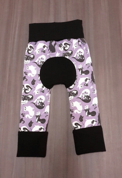 Organic Cotton Grow With Me Baby Pants - Adjustable Waistband for 0-24 Months | Soft & Breathable Cloth Diaper Cover | Perfect for Playtime, Daycare & Outdoor Adventures