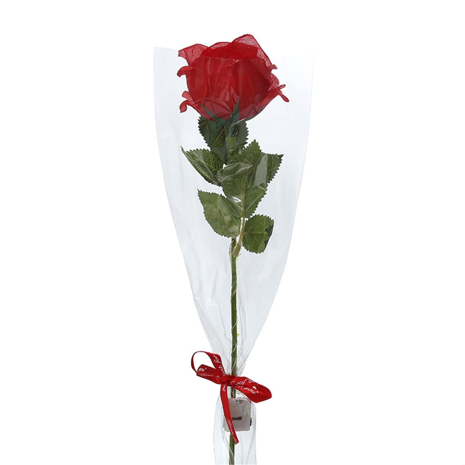 LED Luminous Rose Gift - 1 PC Realistic Glowing Artificial Rose for Valentine's Day, Anniversary, Wedding Decor, Romantic Home & Party Decoration (Red) - Perfect for Romantic Proposals, Bedroom Ambiance, and Special Occasion Centerpieces