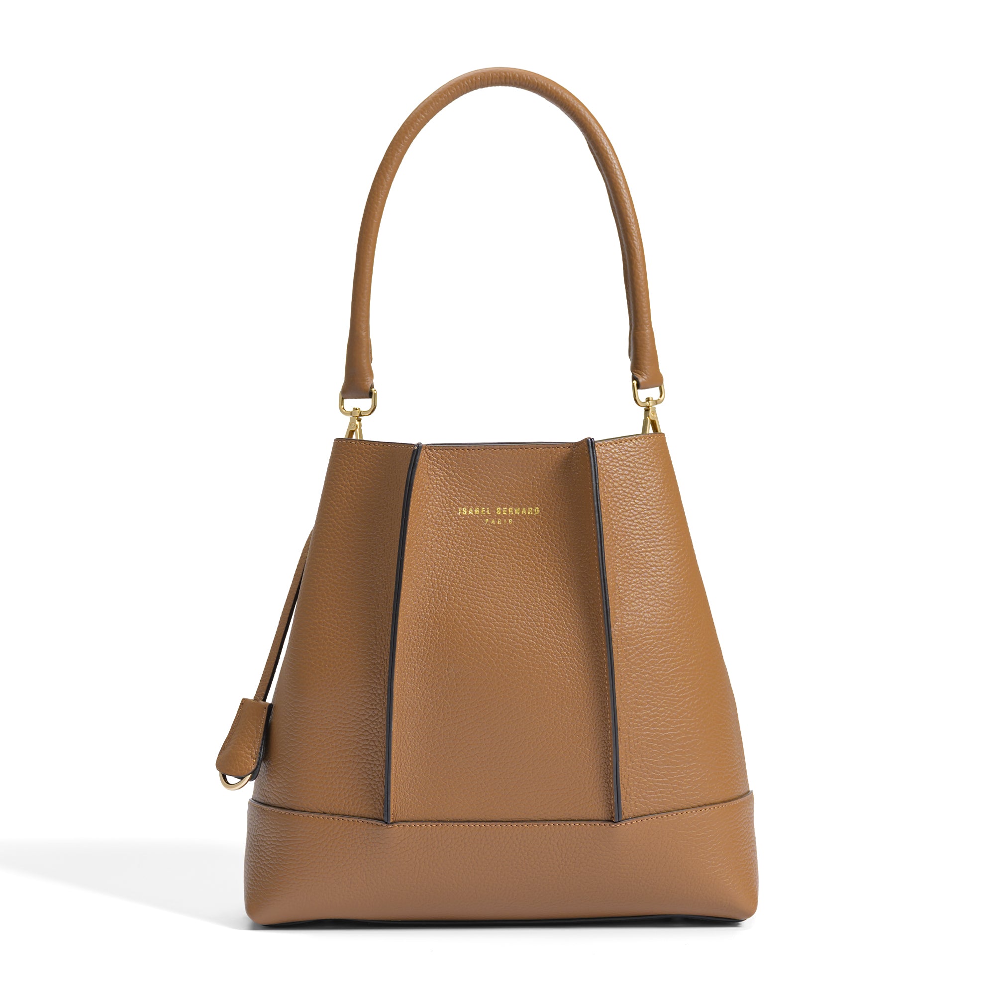Femme Forte Macie Cognac Calfskin Leather Shoulder Bag for Women - Stylish & Durable Handbag for Work, Travel & Everyday Use