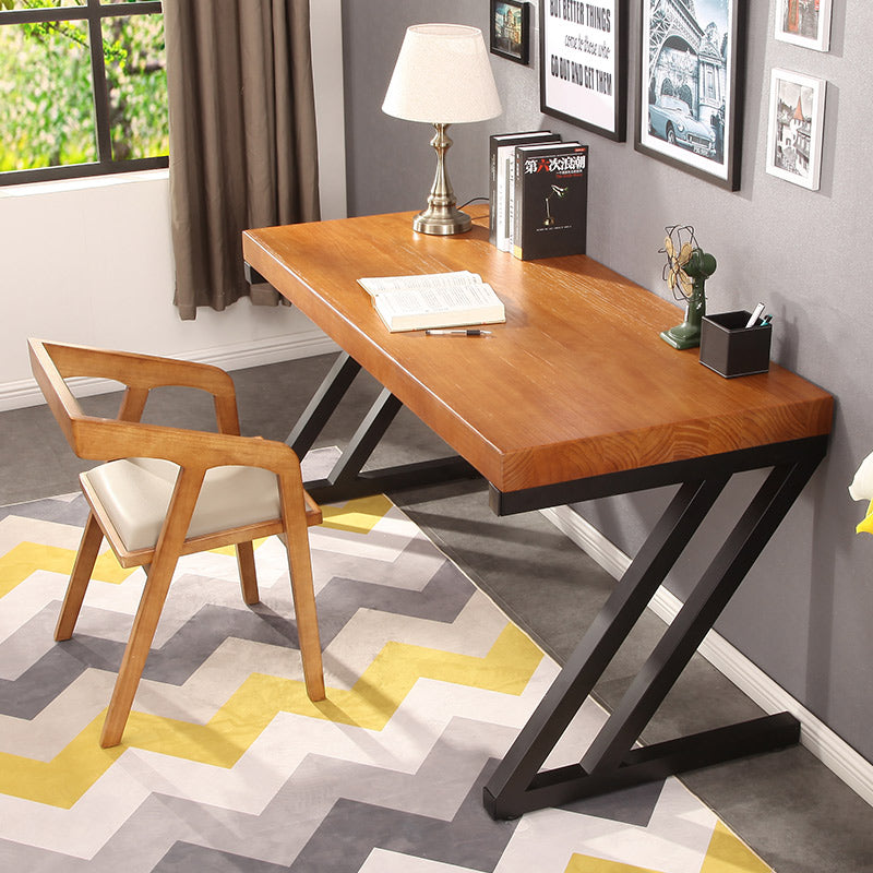 Solid Wood Writing Desk - Scandinavian Nordic Study Table for Home Office, Modern Minimalist Design, Perfect for Small Spaces & Remote Work
