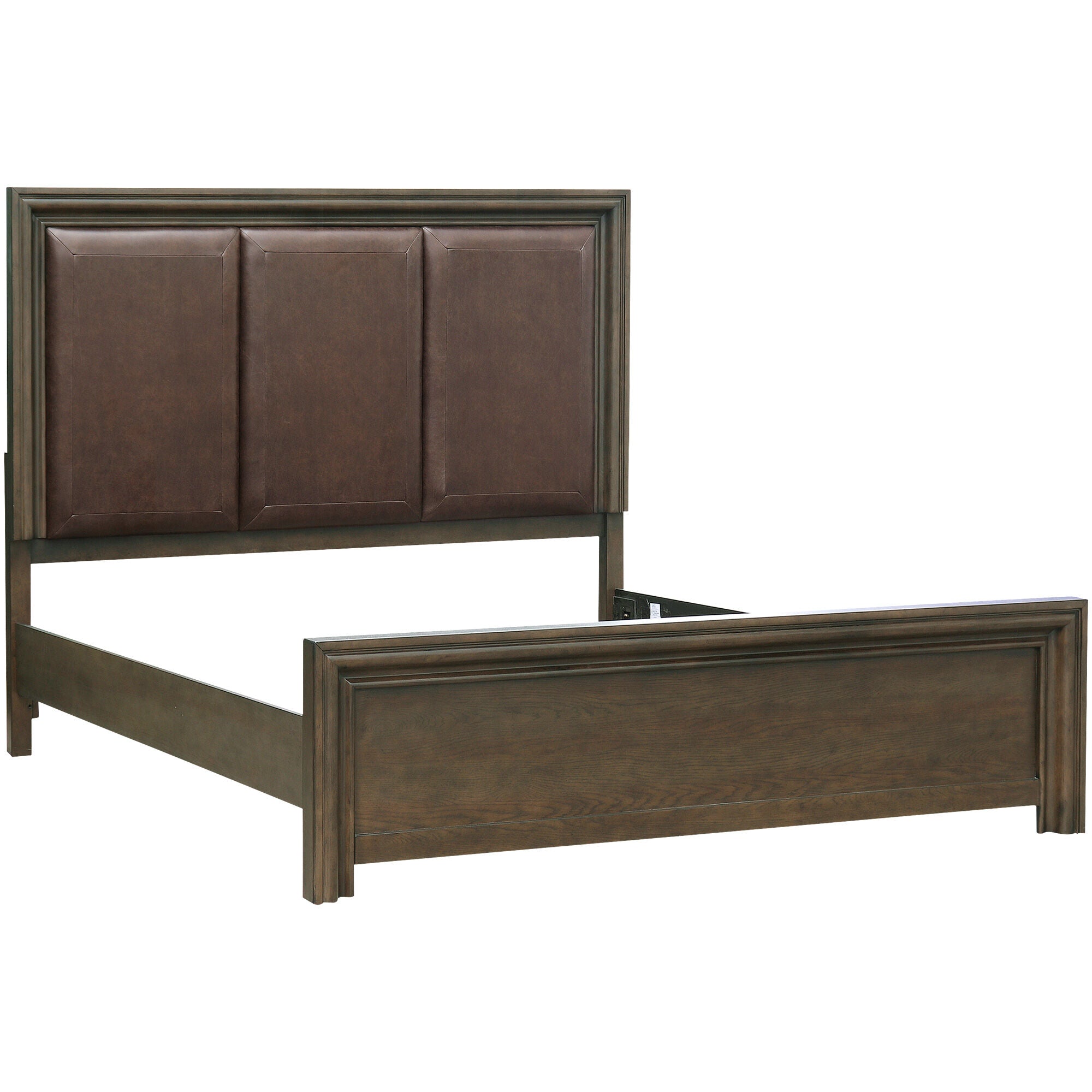 Denim Upholstered Panel Bed - Queen Size, Modern Fabric Headboard, Sturdy Wood Frame - Perfect for Master Bedroom & Guest Room Decor