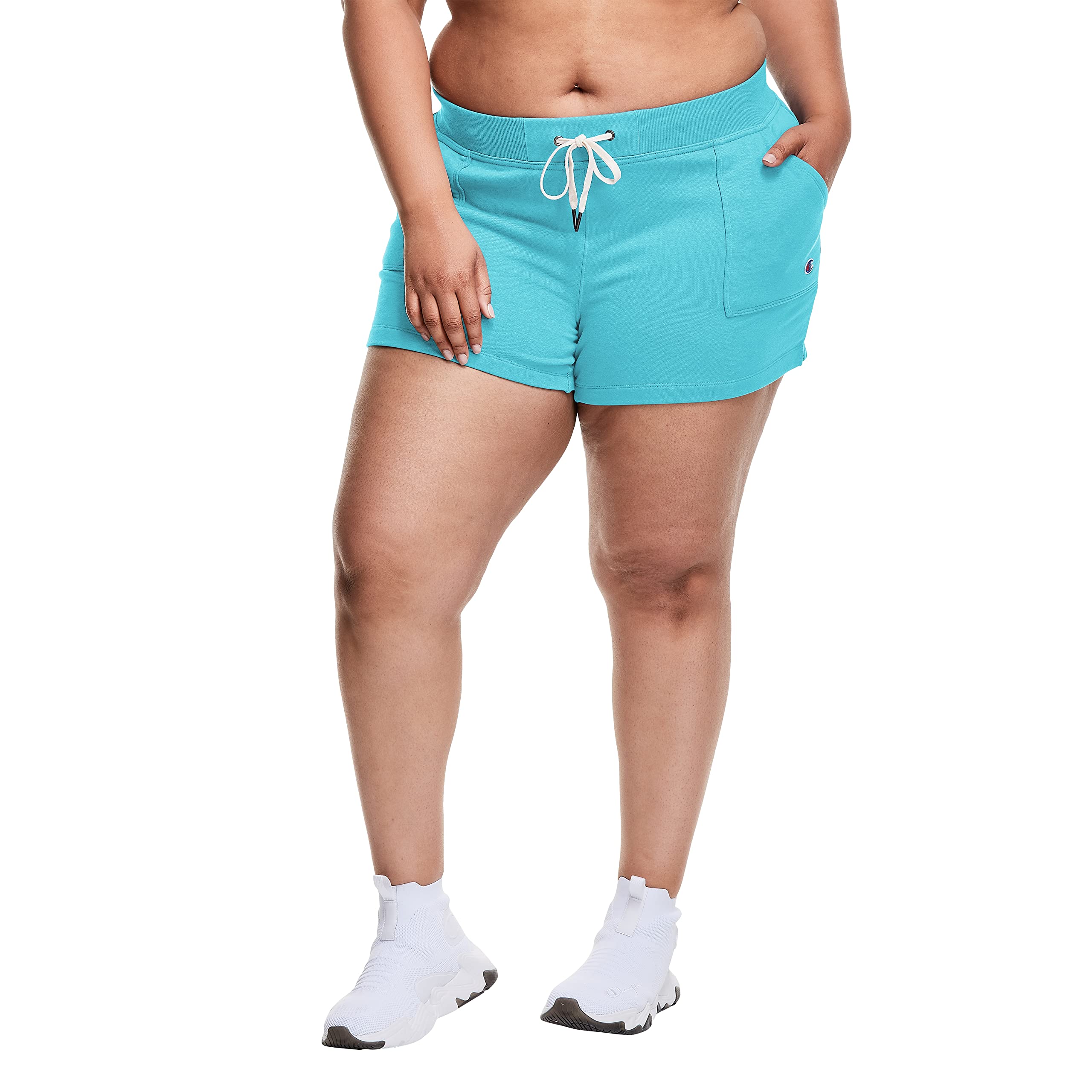Champion Women's Plus Size French Terry Gym Shorts - Comfortable Workout Shorts for Women | Perfect for Yoga, Running & Lounge Wear