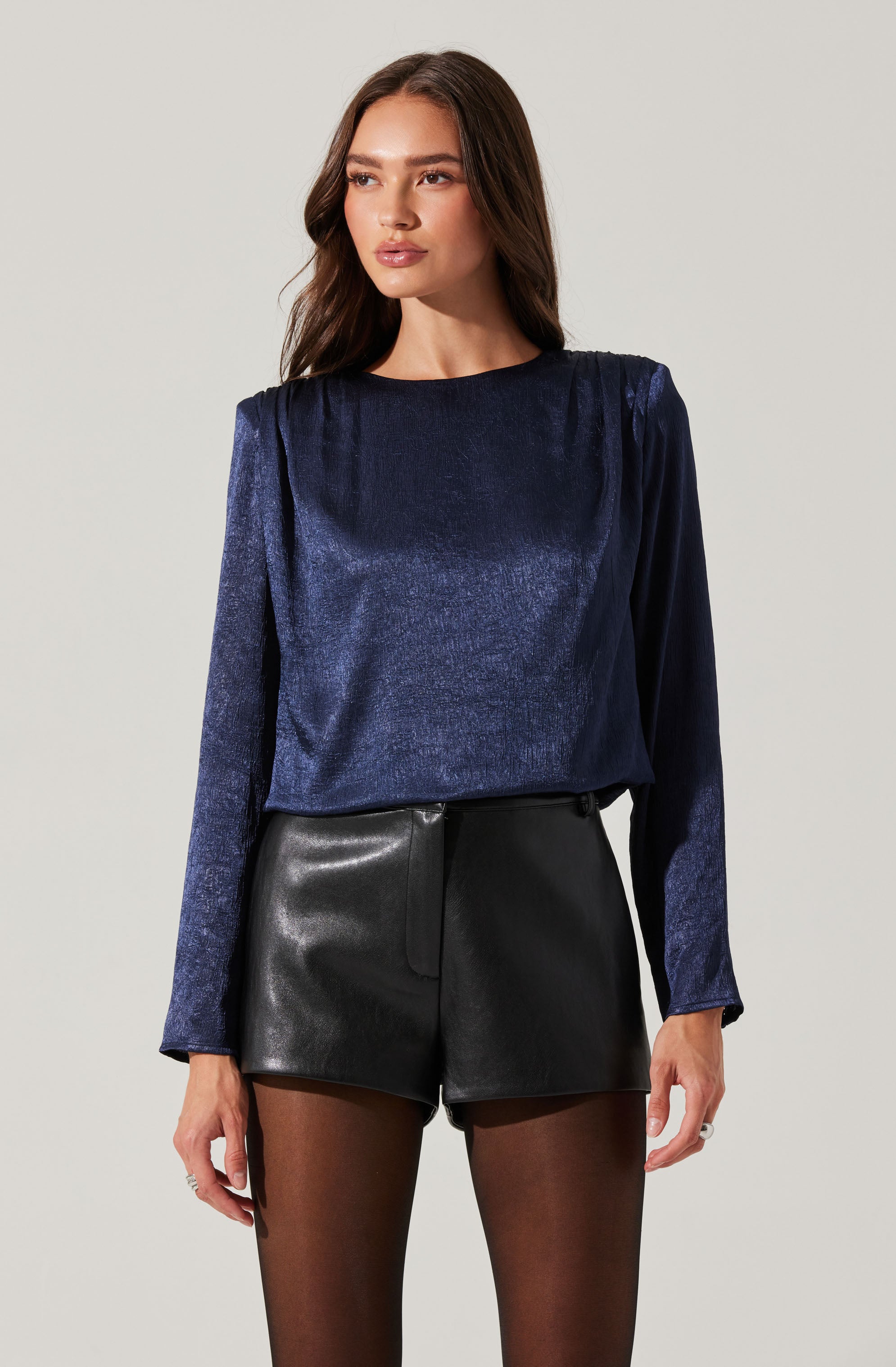 Aleannah Women's Satin Long Sleeve Blouse - Elegant Button Down Shirt for Work, Party & Date Night | Soft Stretchy Fabric for Comfort & Style