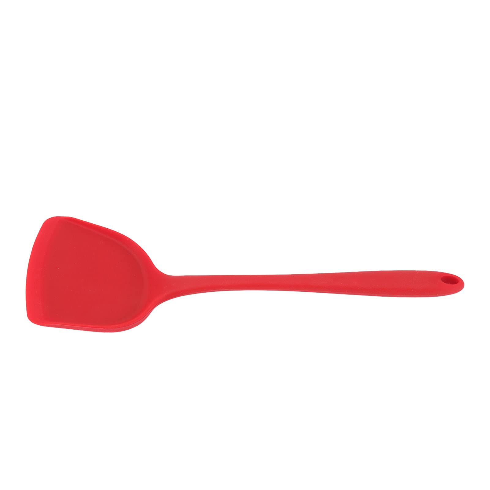Premium Silicone Kitchen Spatula - Heat Resistant, Non-Stick & Corrosion Proof Cooking Utensil for Baking, Flipping Pancakes & Mixing Batter - Dishwasher Safe Red Spatula for Easy Cleaning