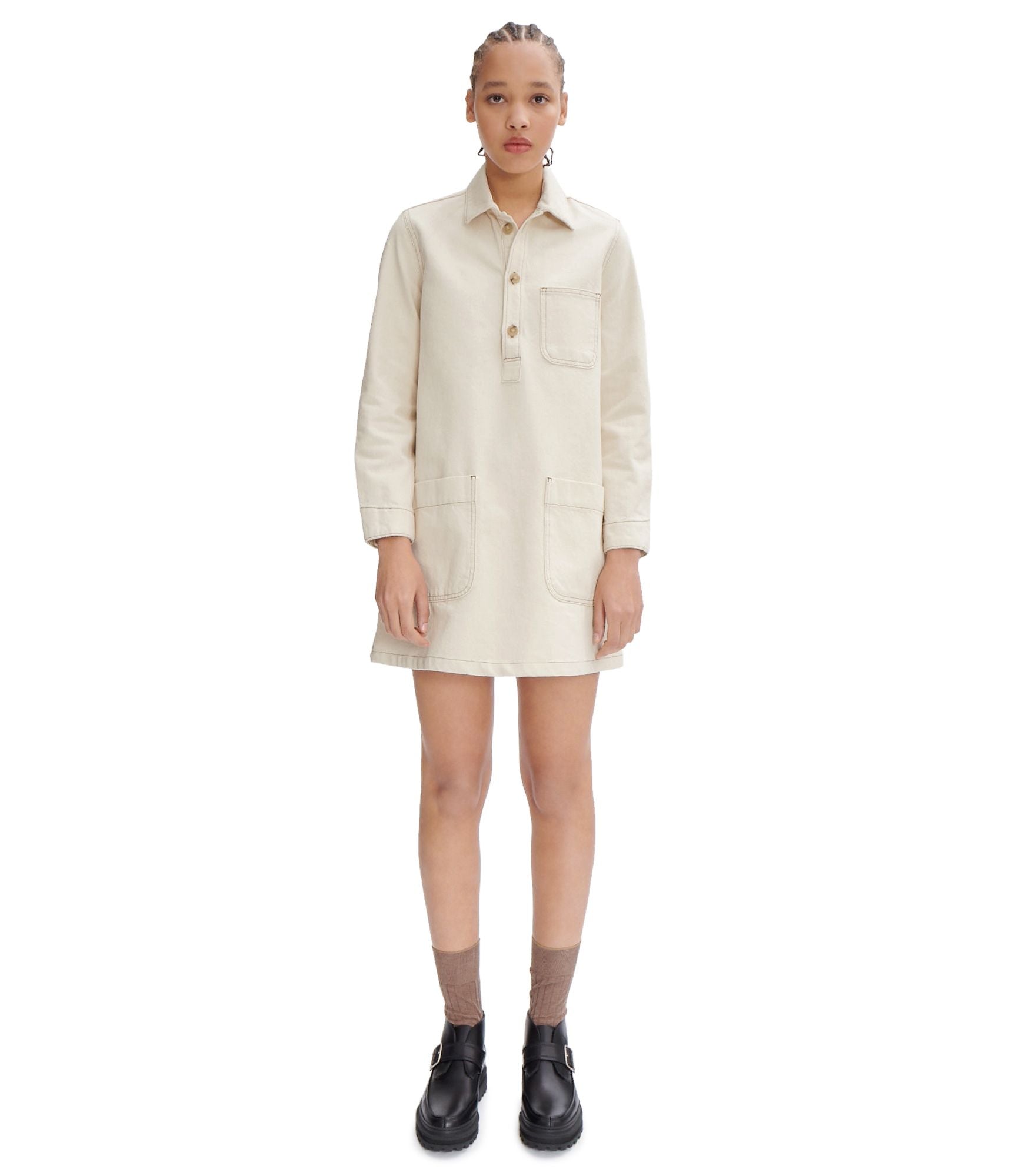 Aurelia Aad Ecru Women's Elegant Linen Robe - Soft & Breathable for Spa, Lounge & Home Relaxation