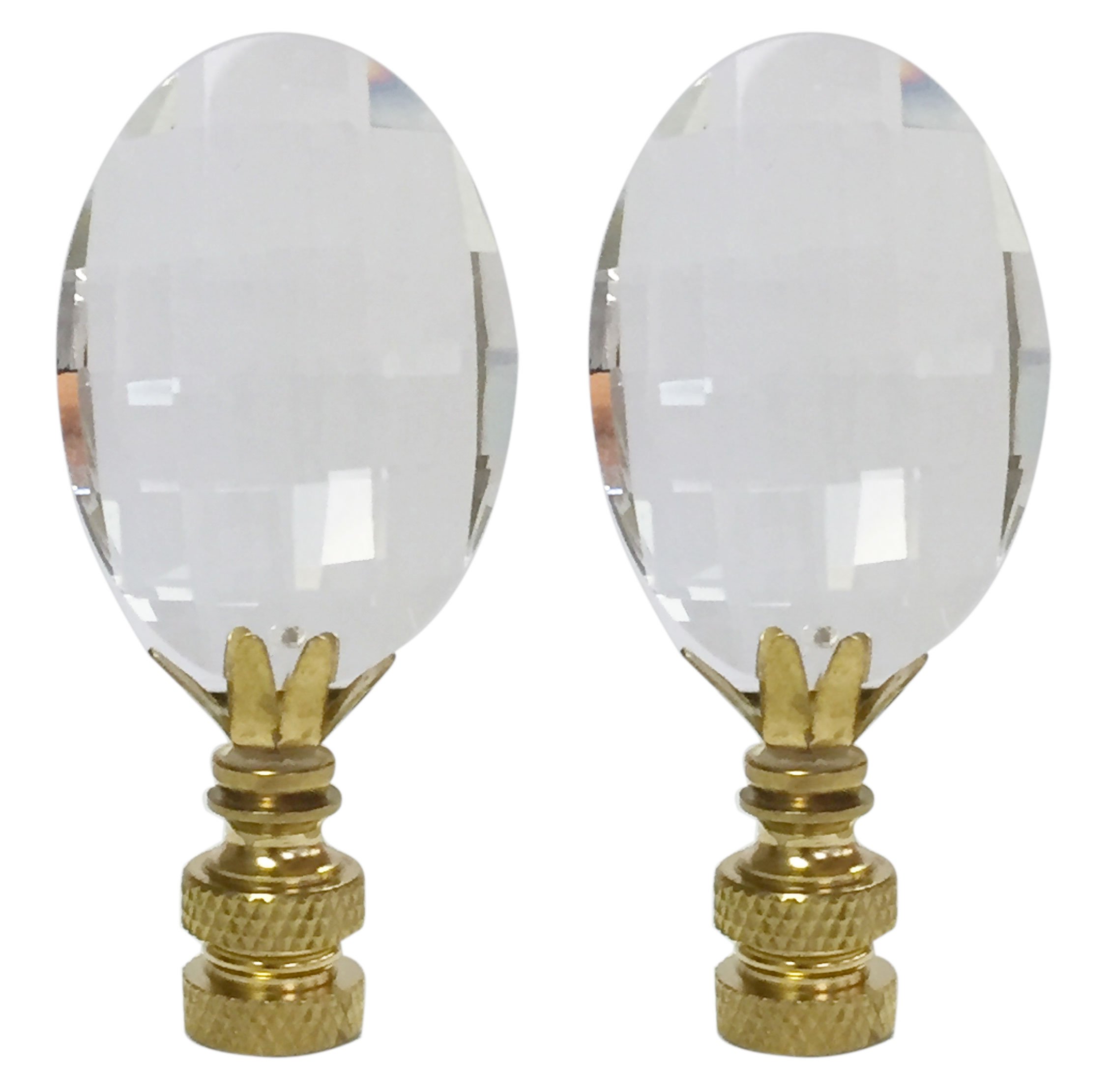 Royal Designs Pendalogue Oval Radiance Cut Clear K9 Crystal 1.5