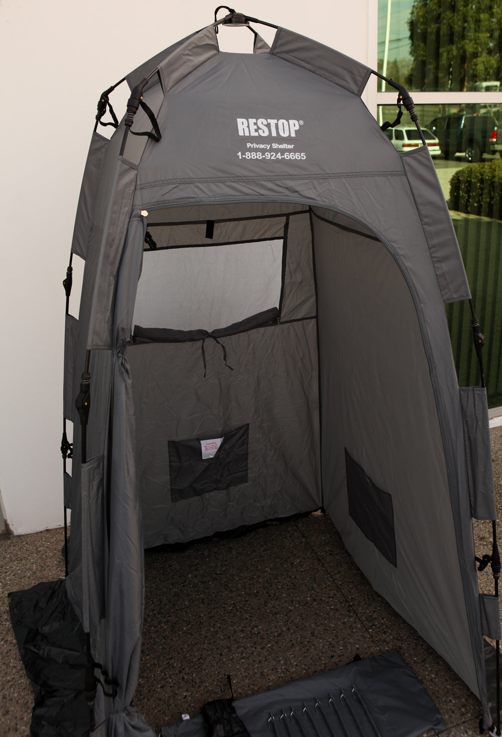 RS500 RESTOP Privacy Shelter - Portable Outdoor Changing Room for Camping, Beach, and Pool - Instant Pop-Up Privacy Tent for Changing Clothes, Showering & Toilet Use