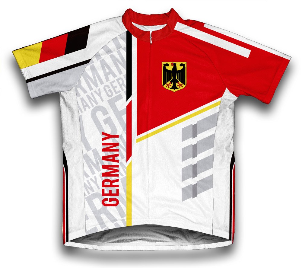 ScudoPro Germany Women's Short Sleeve Cycling Jersey - Breathable & Moisture-Wicking Bike Shirt for Road & Mountain Biking - Perfect for Outdoor Cycling, Training & Competitions