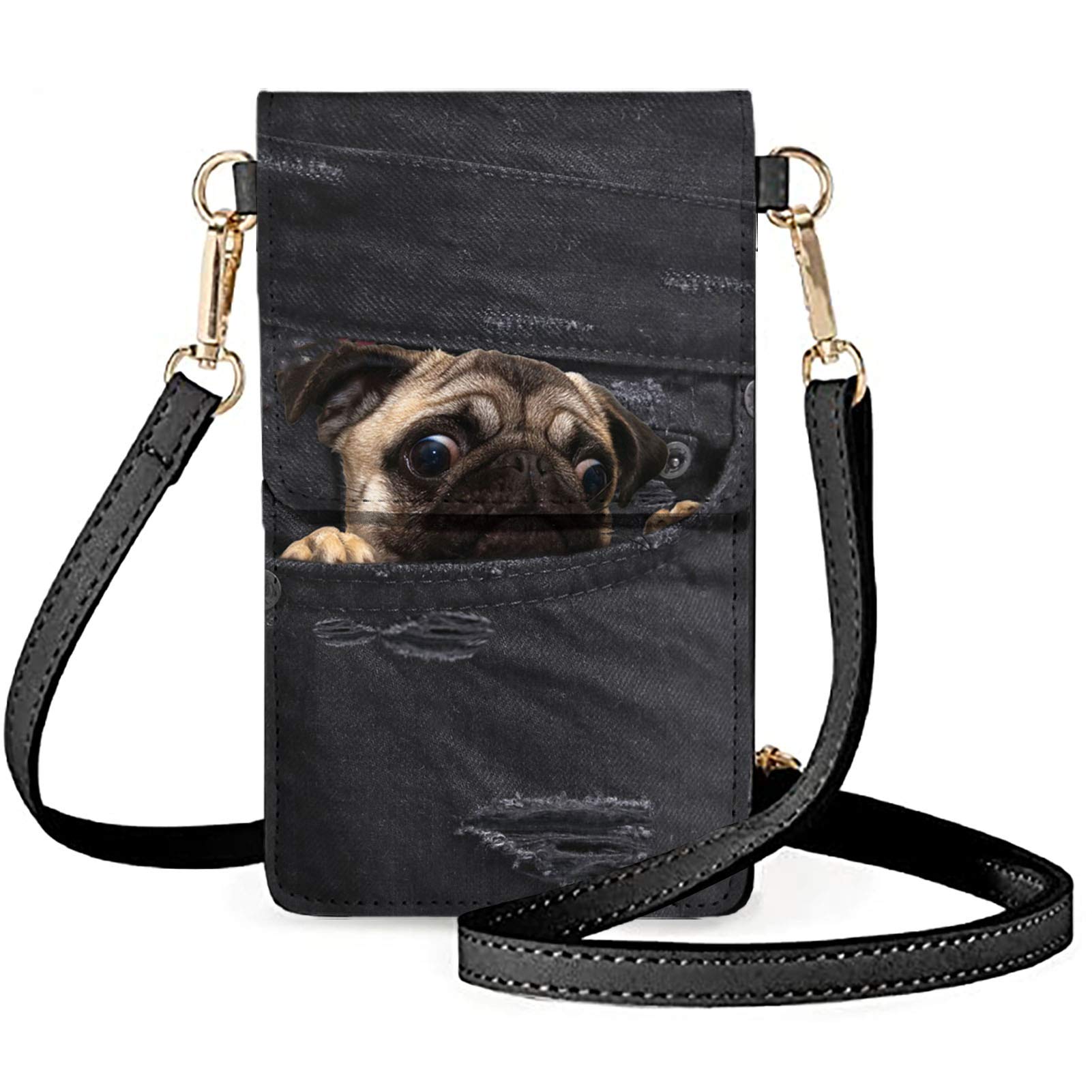 Portable Leather Crossbody Phone Purse with Card Slots - Mini Travel Wallet & Passport Holder for Women - Perfect for Travel, Shopping, and Everyday Use