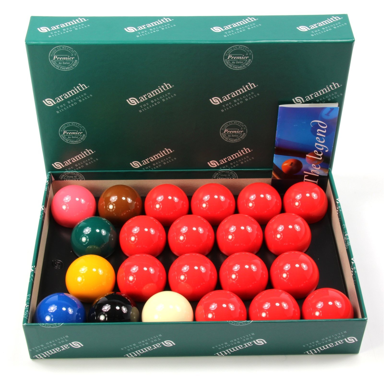 Aramtih Premium Snooker/Pool Ball Set - 2-1/16 Inch (5.23cm) Regulation Size Billiard Balls for Professional & Home Game Rooms, Bars, and Recreation Centers