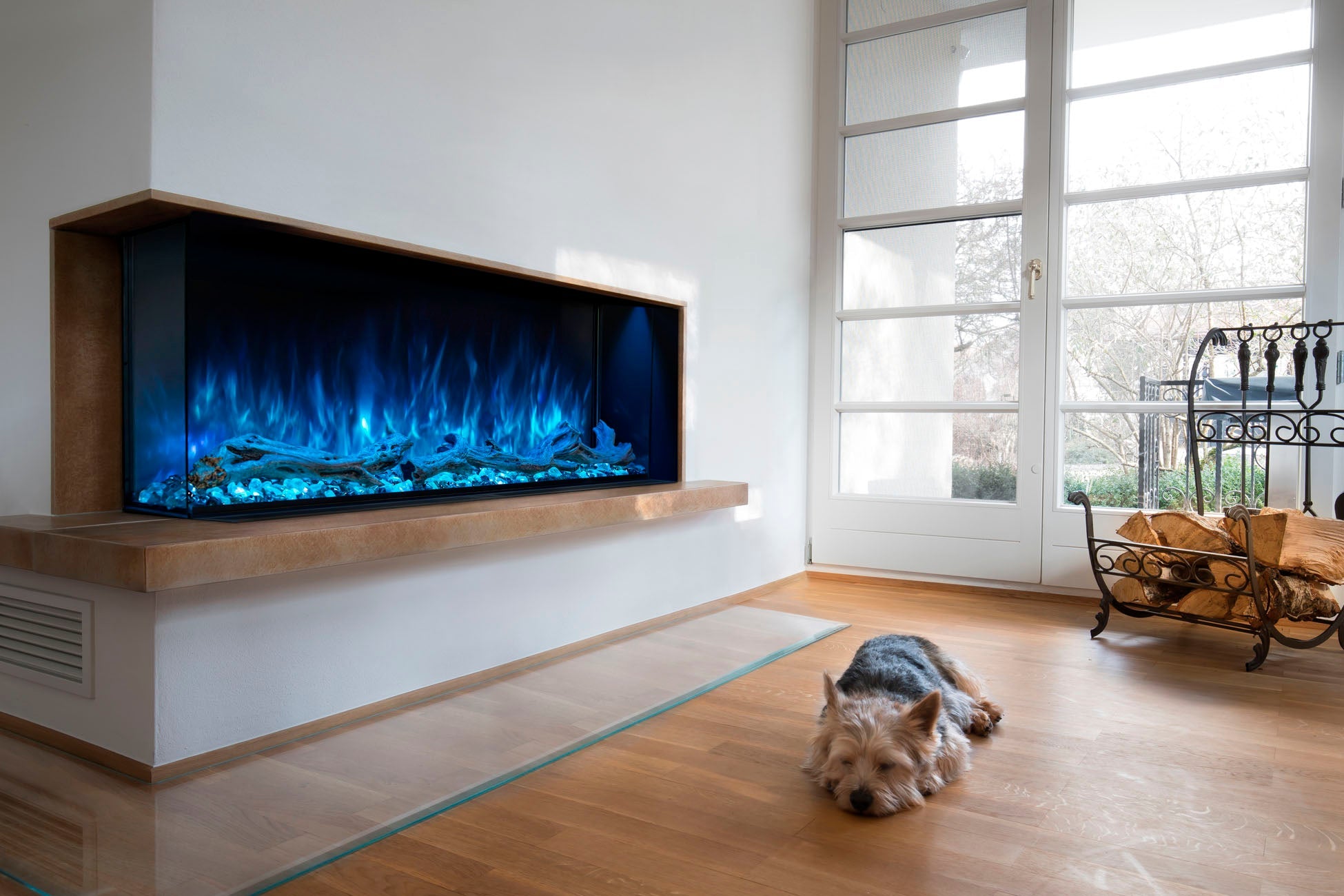 Modern Flames Landscape Pro Multi 56-Inch 3-Sided/2-Sided Built-In Electric Fireplace - Perfect for Living Rooms, Bedrooms & Home Theater Spaces