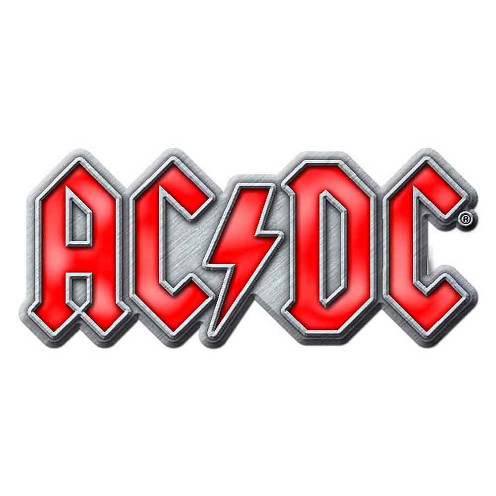 AC/DC Pin Badge - Red Logo Collectible for Fans, Music Lovers & Concert Goers - Perfect for Jackets, Backpacks & Hat Decorations