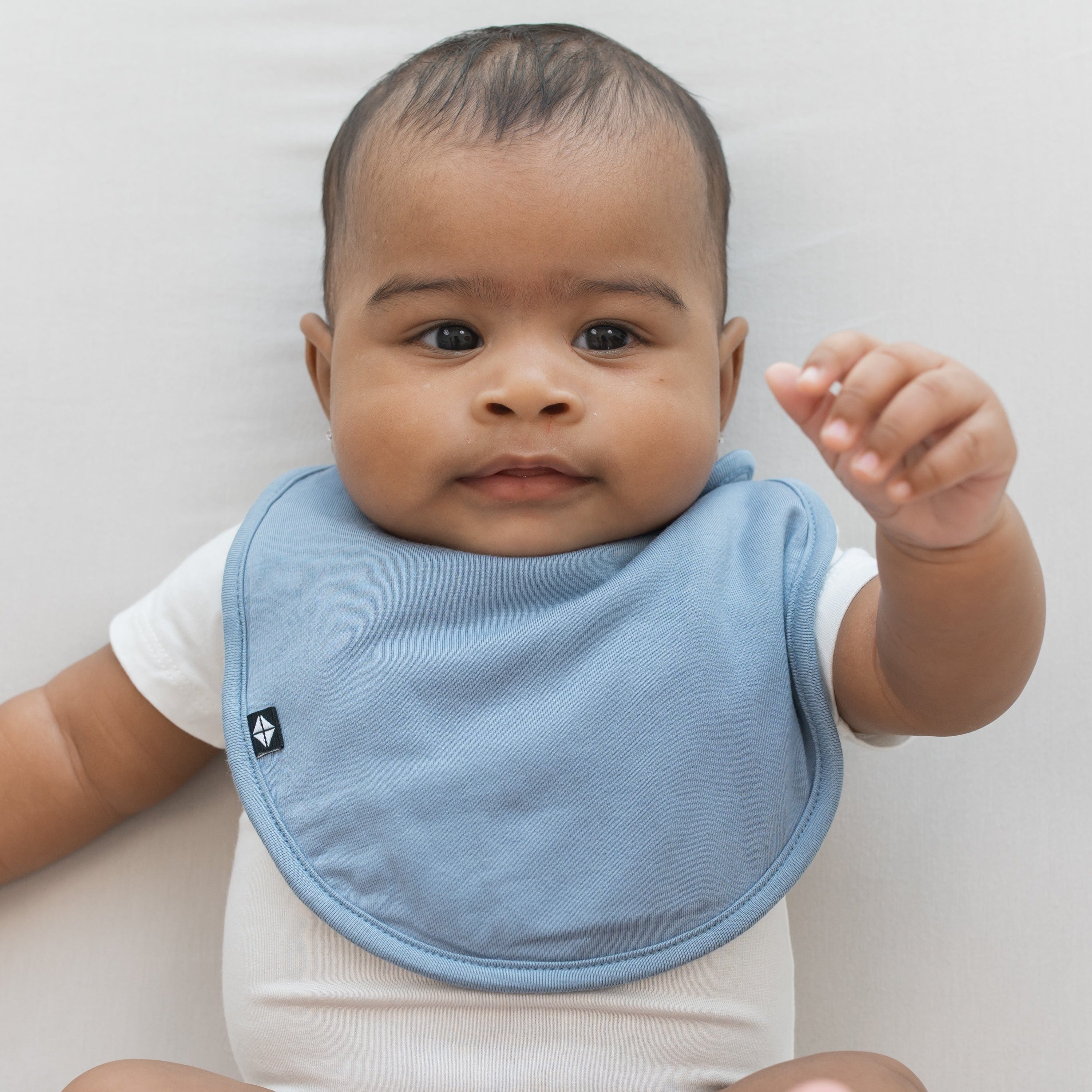 Premium Baby Bib in Slate Gray - Soft & Absorbent for Messy Meals - Perfect for Infants & Toddlers at Home or On-the-Go