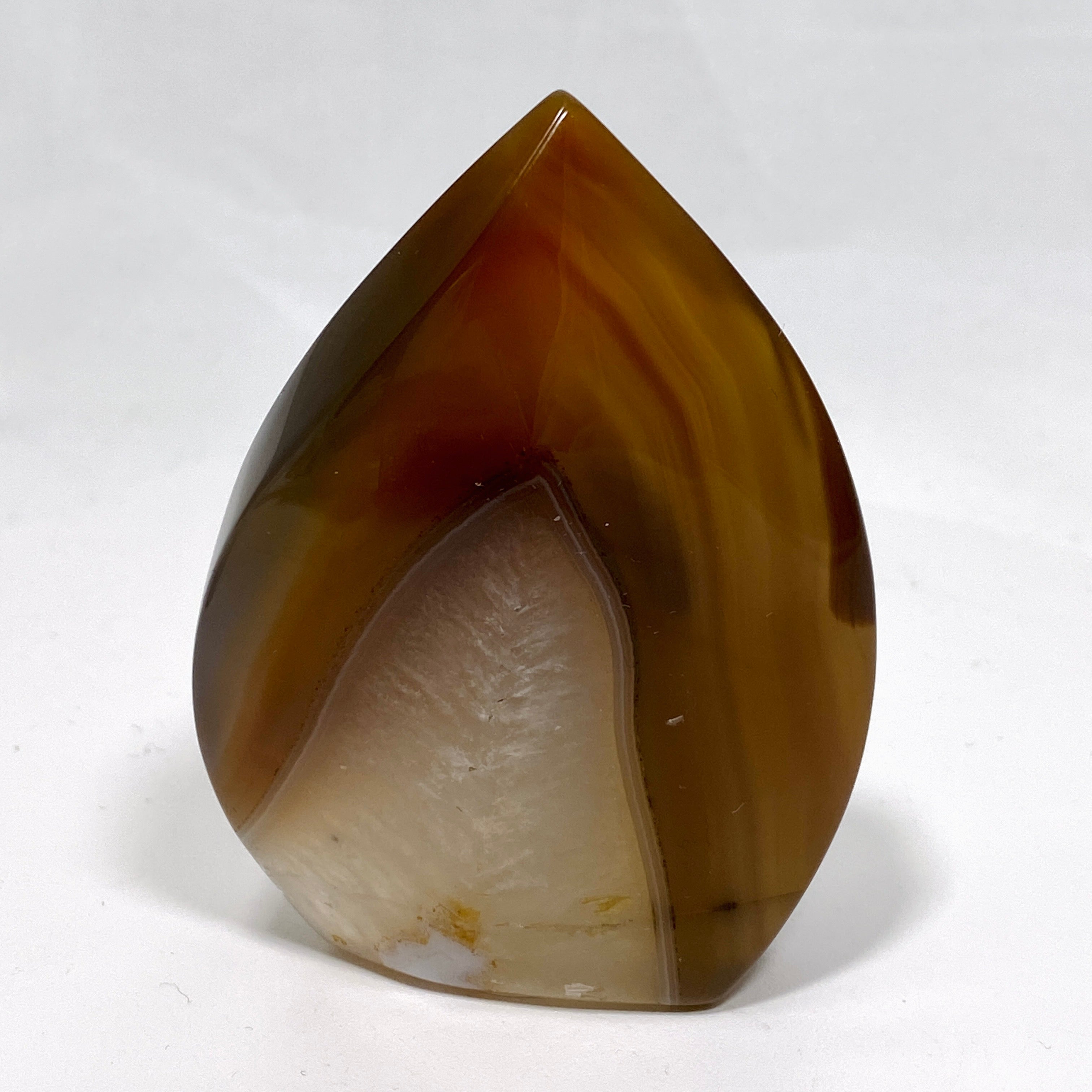 Agate Flame AGF 01 - Premium Natural Agate Stone for Jewelry Making, Home Decor & Spiritual Healing | Perfect for Necklaces, Bracelets & Meditation Spaces