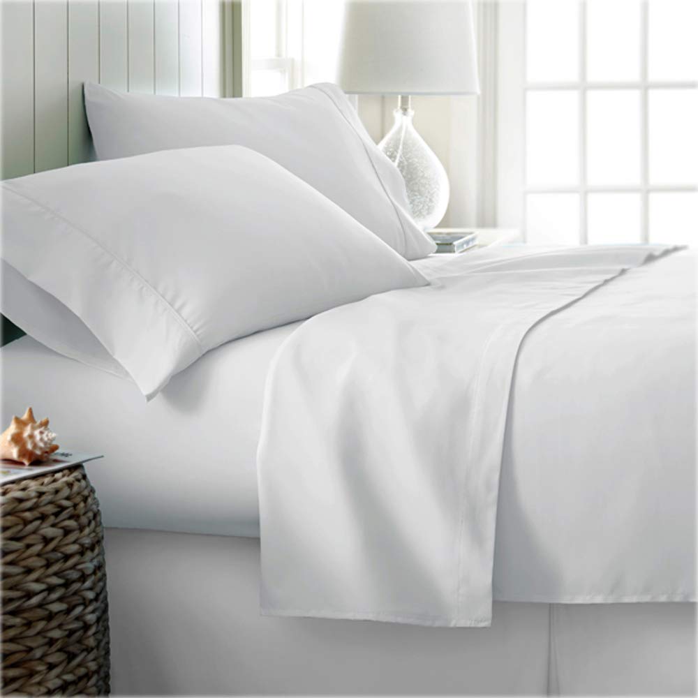 Luxury 1000 Thread Count 100% Egyptian Cotton 4-Piece Sheet Set - Deep Pocket Fits Mattress Up to 19