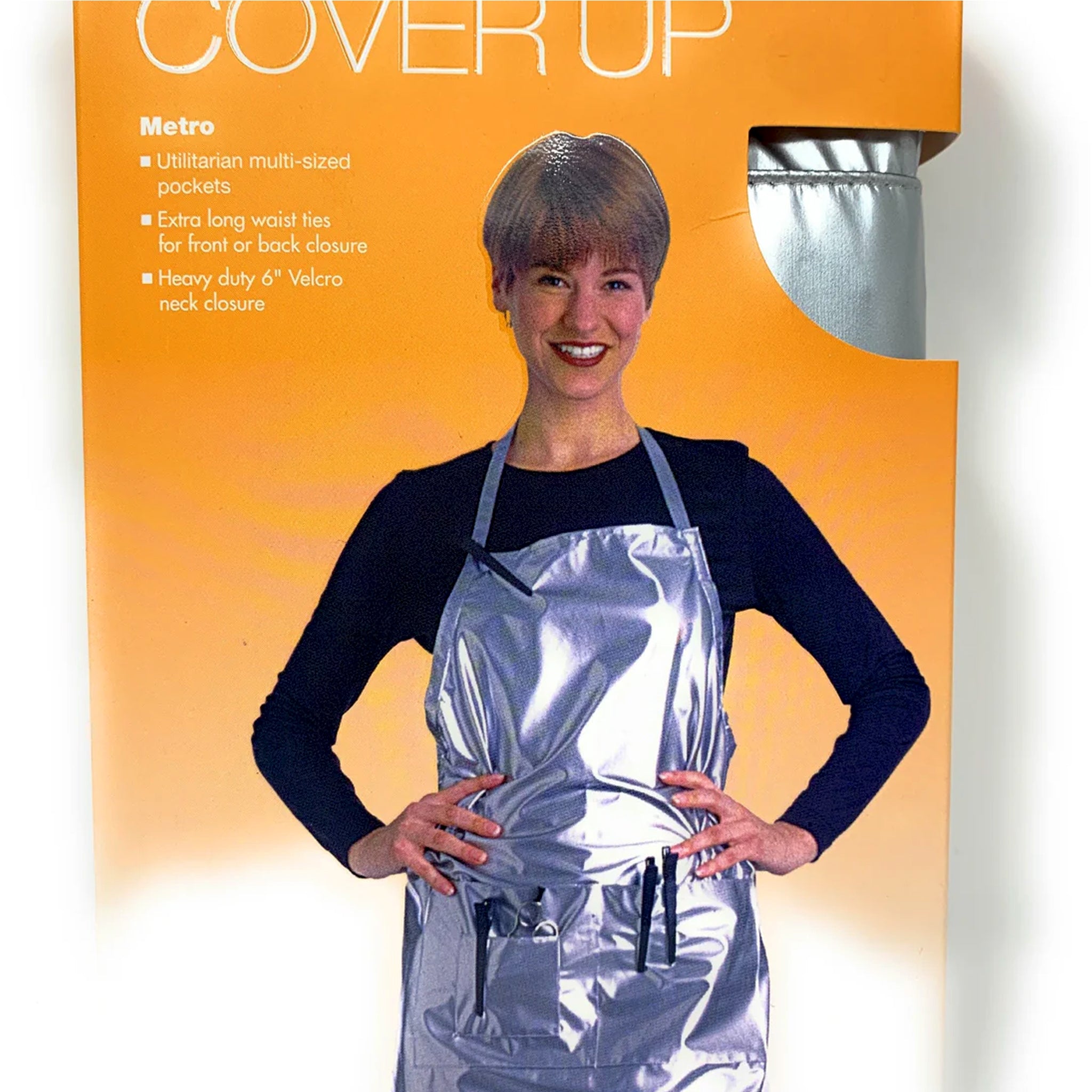 Cricket Cover Up Aprons Metro Silver - Premium Stainless Steel Kitchen Aprons for Cooking, Baking & Grilling - Ideal for Chefs, BBQ & Home Cooking