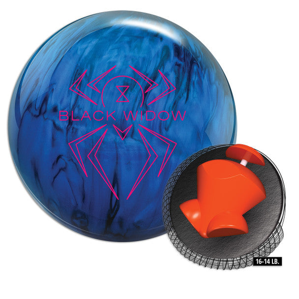 Hammer Widow Mania Bowling Ball - High Performance Reactive Resin for Strikes & Spares | Perfect for League Play & Tournament Bowlers
