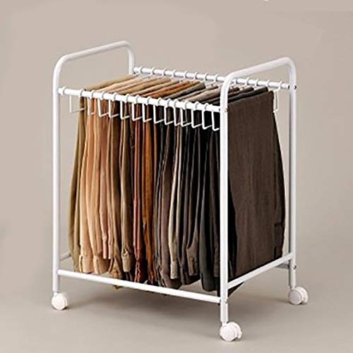 Space-Saving White Pants Hangers for Women & Men - 24 Pack Closet Organizer for Jeans, Trousers, Scarves - Perfect for Small Closets, Dorm Rooms & Apartment Storage Solutions