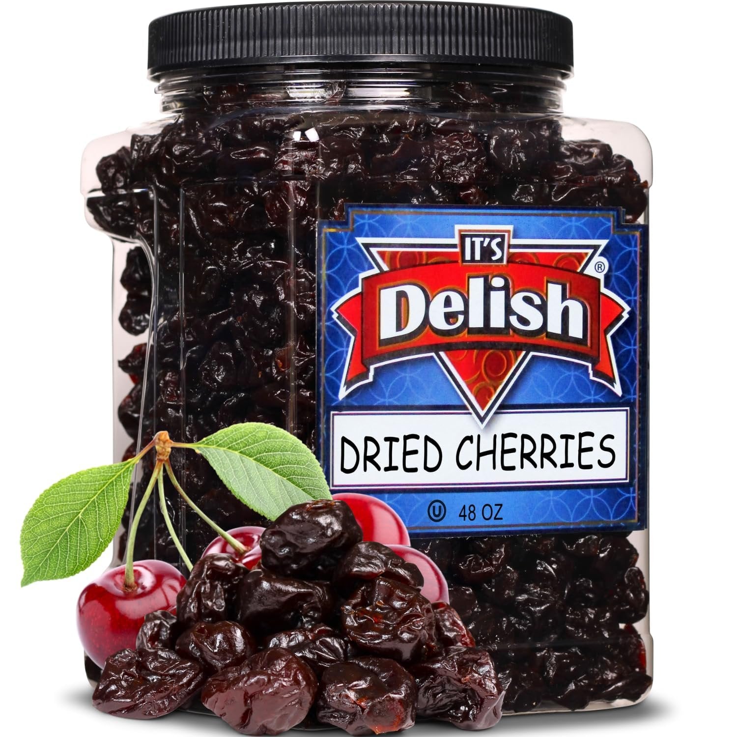 Organic Dried Cherries - 3 LBS Jumbo Bulk Size - Perfect for Baking, Snacking & Trail Mixes
