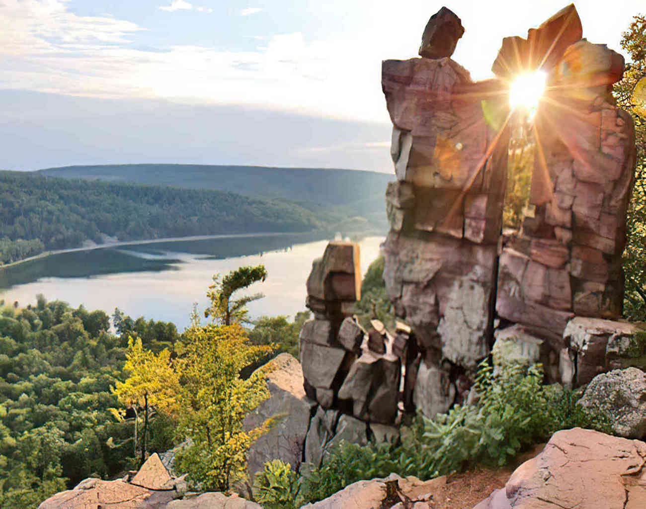Wisconsin Landscape Jigsaw Puzzle for Adults - 1000 Piece Aerial View of South Shore Beach with Rocky Ice & Wooden Elements | Family Board Games, DIY Puzzle Gift for Kids & Adults (20x30 Inches) | Perfect for Home Decor, Family Game Nights & Educational Activities