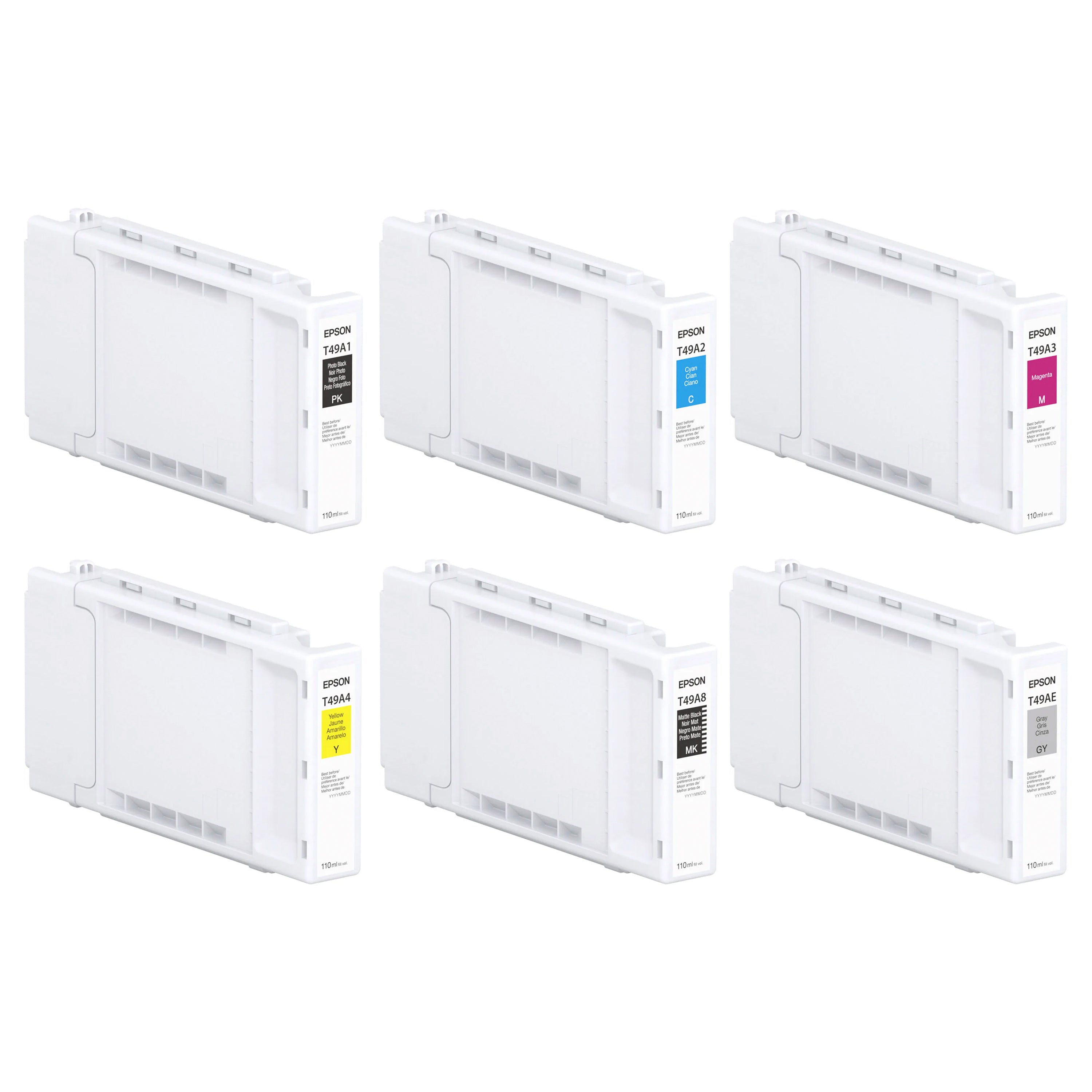 Epson T49A Series Full Ink Set - 110ml High-Quality Printer Ink Cartridges for Home & Office Printing | Compatible with Epson Printers