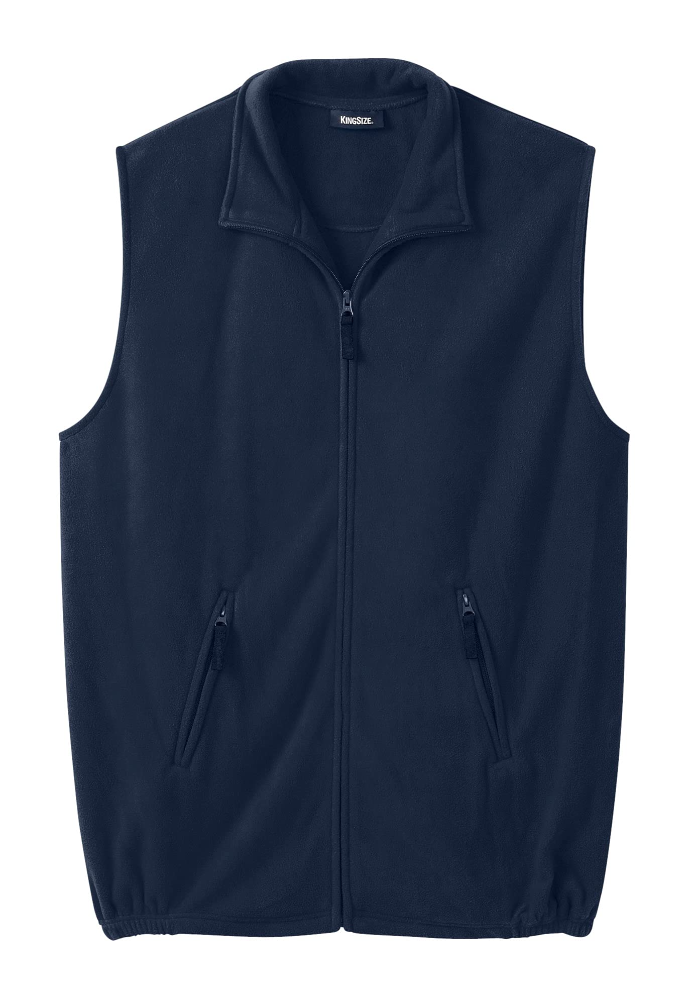 **KingSize Men's Big & Tall Explorer Plush Fleece Zip Vest – Warm Winter Layering for Outdoor Adventures & Casual Wear**