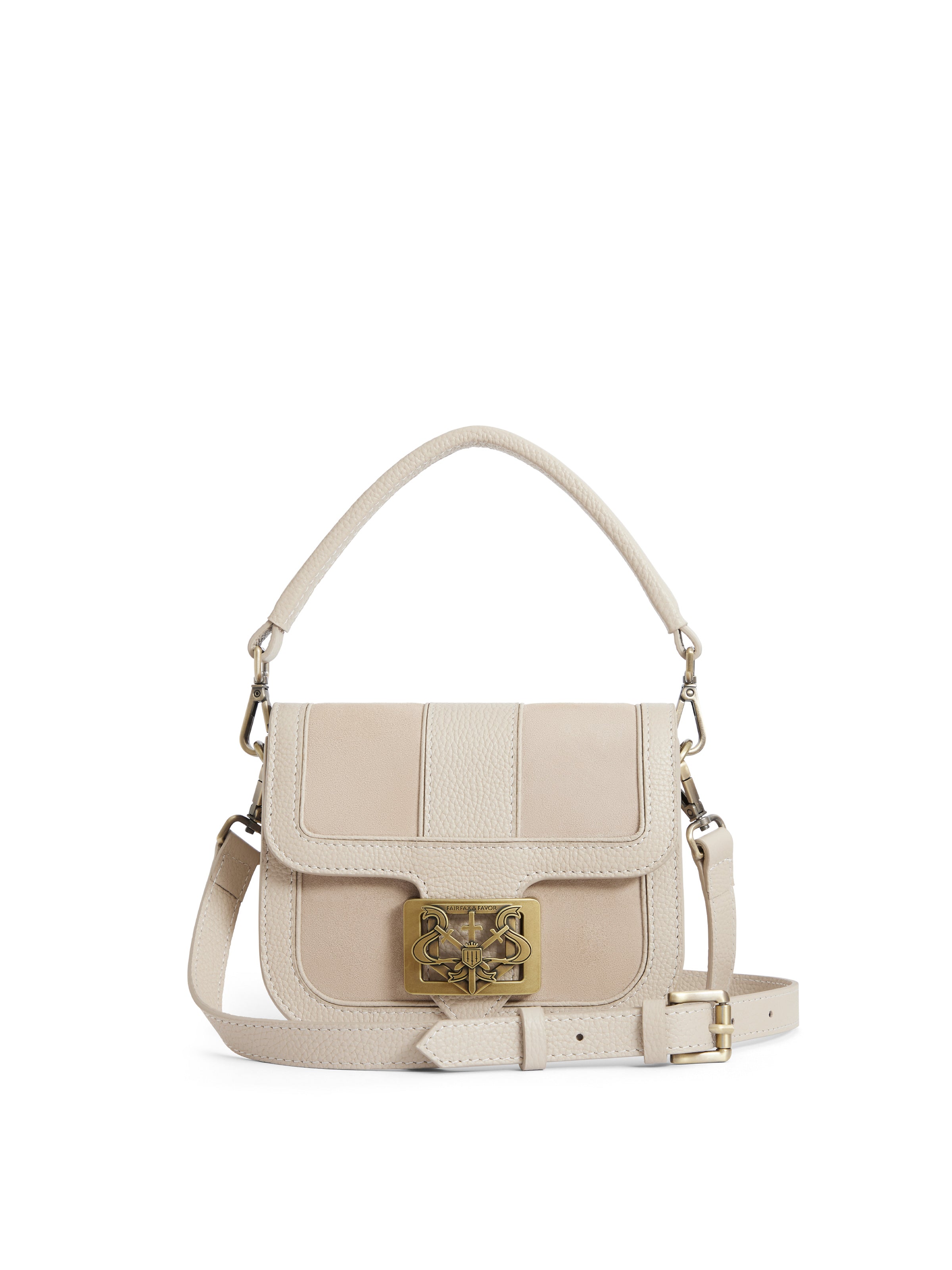Clarence Women's Stone Suede Handbag - Elegant Crossbody Purse for Work, Travel & Everyday Use