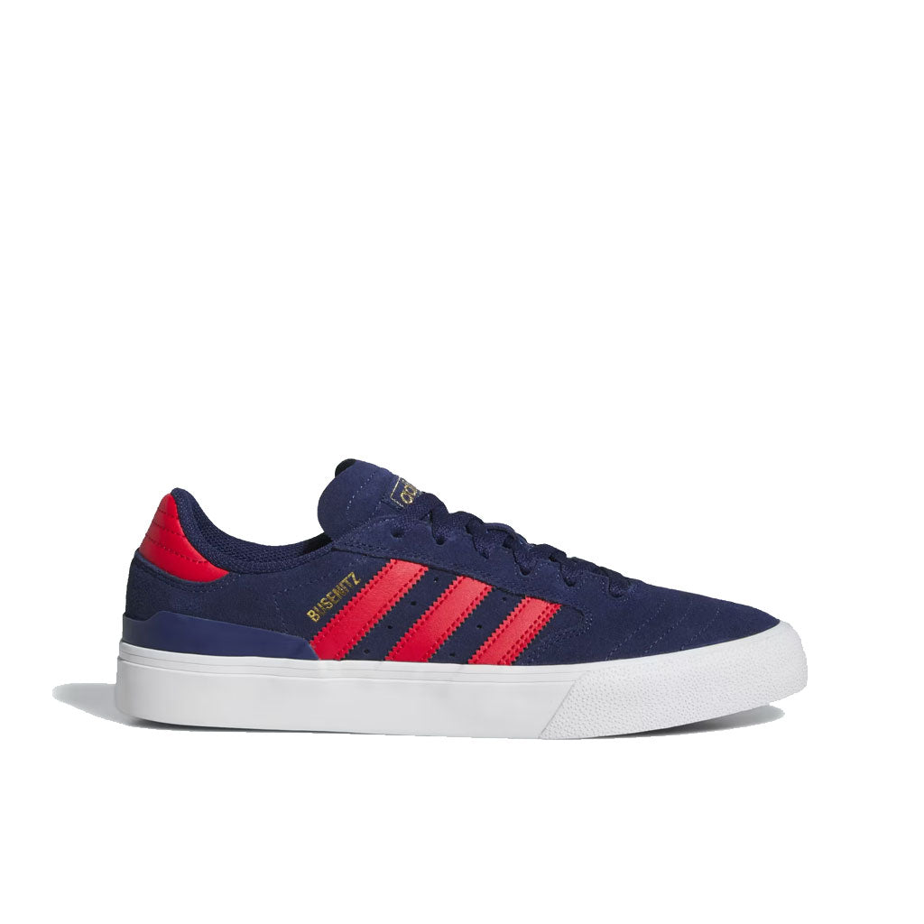 Adidas Busenitz Vulc II Skateboarding Shoes - Dark Blue/Better Scarlet/Gold Metallic | Men's High-Performance Sneakers for Skateboarding & Casual Wear