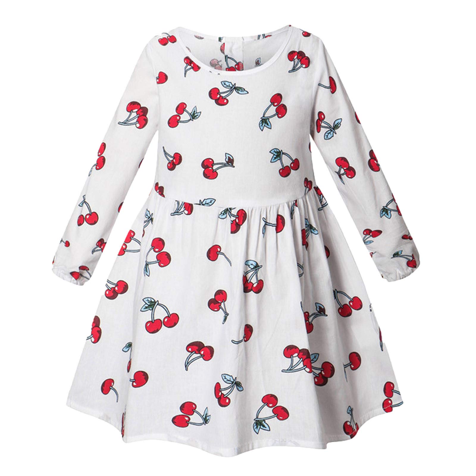 Toddler Girls Floral Print A-Line Twirly Dress Set - Casual & Party Princess Outfit for Baby & Kids | Perfect for Daily Wear, Birthday Parties & Special Occasions