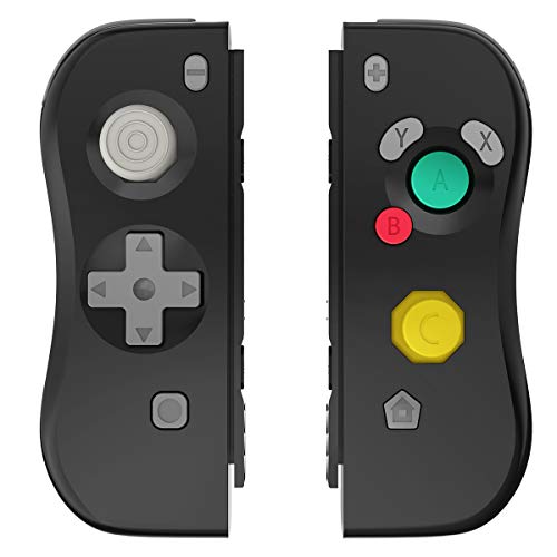 YCCTEAM Wired Switch Controller for Nintendo Switch Lite/OLED - Vibration & Motion Control, Ergonomic Joypad with Wired Connection (Black) | Perfect for Gaming, Travel & Family Entertainment