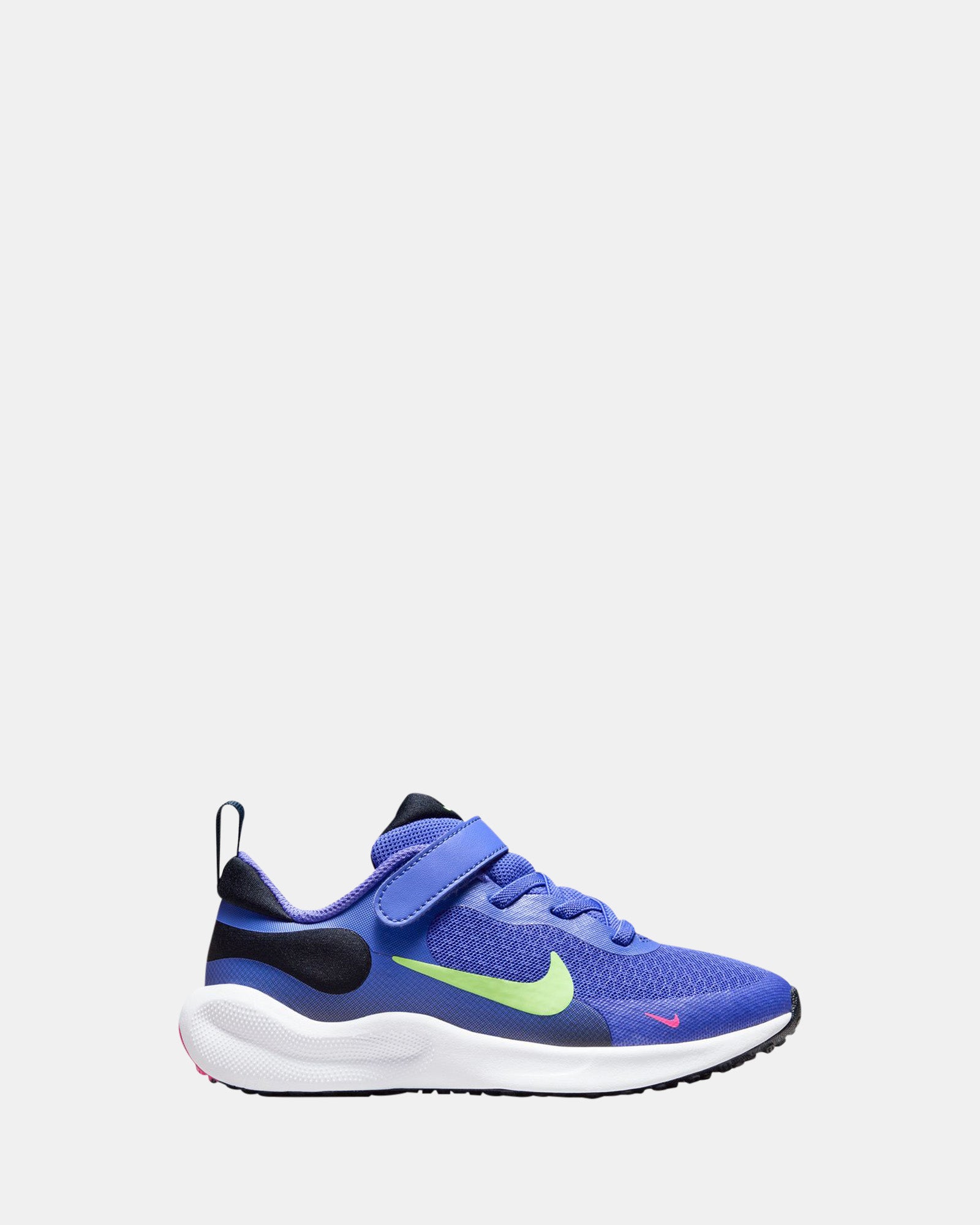 Revolution 7 Preschool Sneakers - Ultramarine, Lime Blast & White - Comfortable Kids Shoes for Running, Playground & Daily Activities