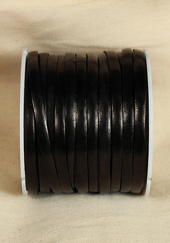 Bossed Braided Strap Full Grain Leather 25mm Black Watch Band - Perfect for Dress Watches, Business Attire & Formal Occasions