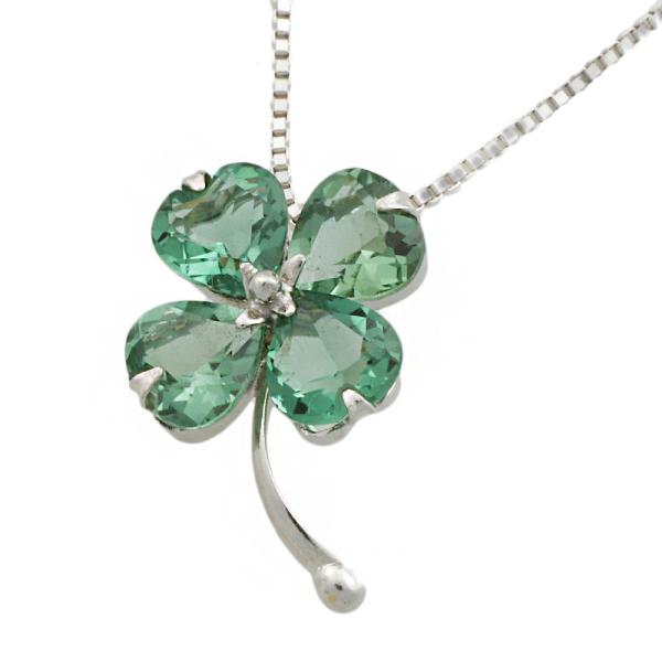 18K Gold Clover Pendant Necklace with Genuine Quartz Stone - Elegant Irish Jewelry for Women, Perfect for St. Patrick's Day Gifts & Everyday Wear
