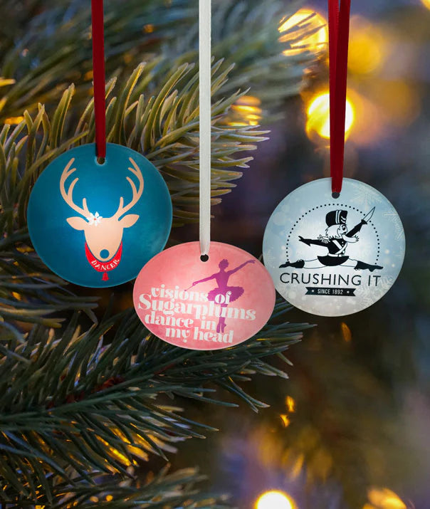 Handmade Dancer Reindeer Glass Christmas Ornament - Perfect for Holiday Tree Decor, Gift Giving & Festive Home Decoration