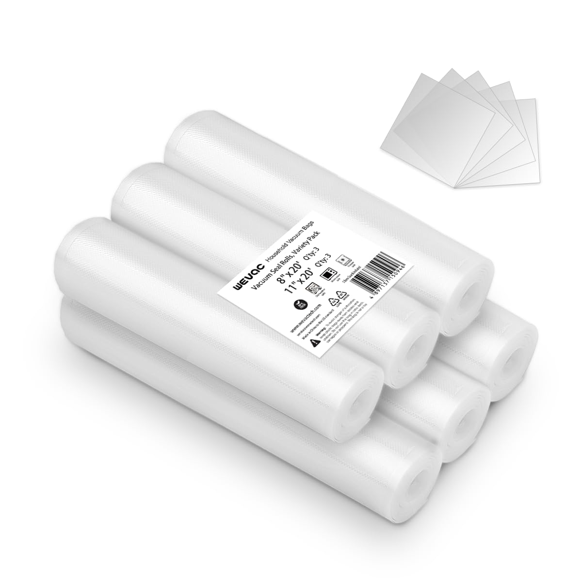 Wevac Lite Vacuum Sealer Rolls - 8