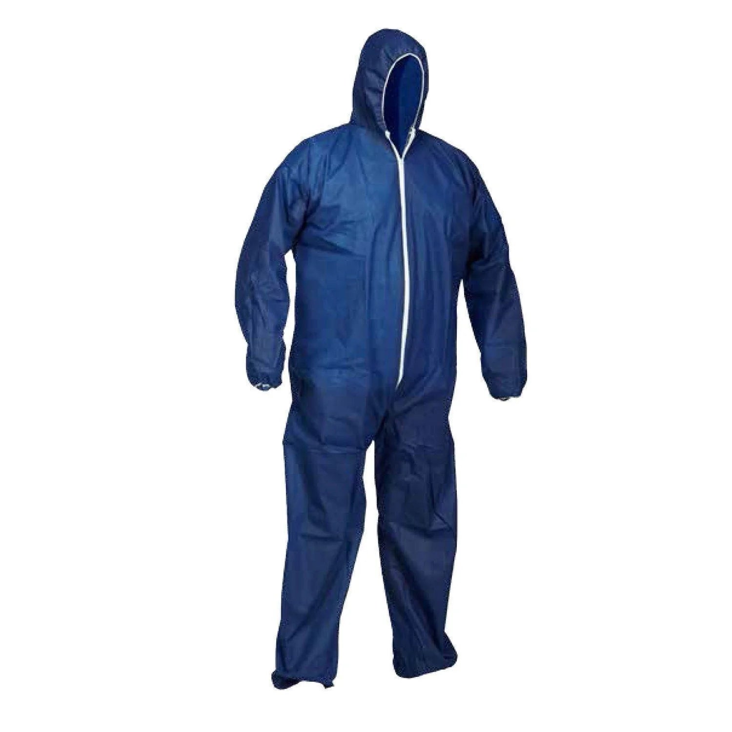 FORCEFIELD Polypropylene Disposable Coverall with Hood 060 PPHD - Protective Coveralls for Industrial, Medical & Chemical Work Safety