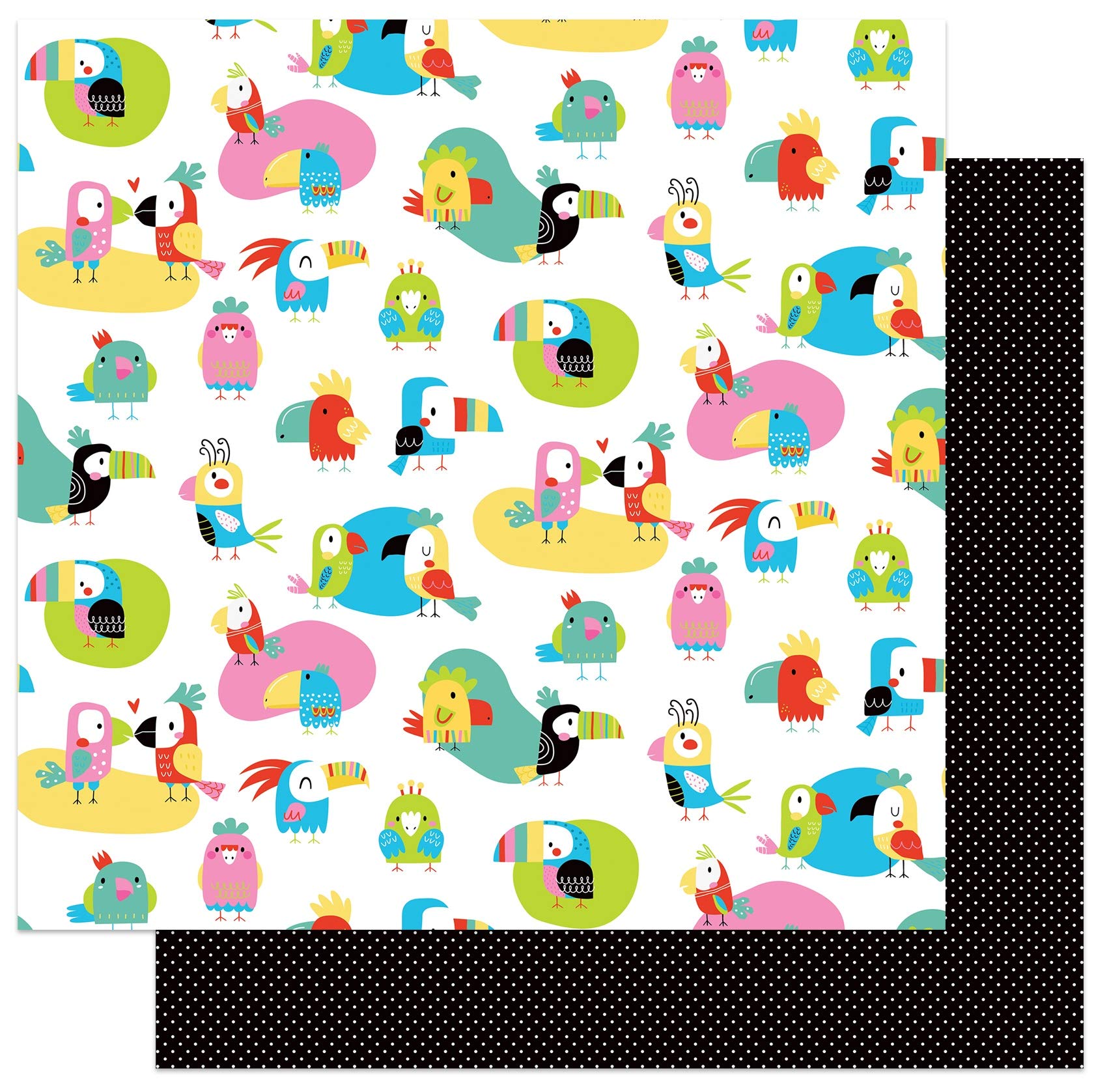 12-inch Photo Play Paper Flock Birds - Decorative Scrapbooking & Crafting Supplies for DIY Projects, Home Decor, and Party Decorations