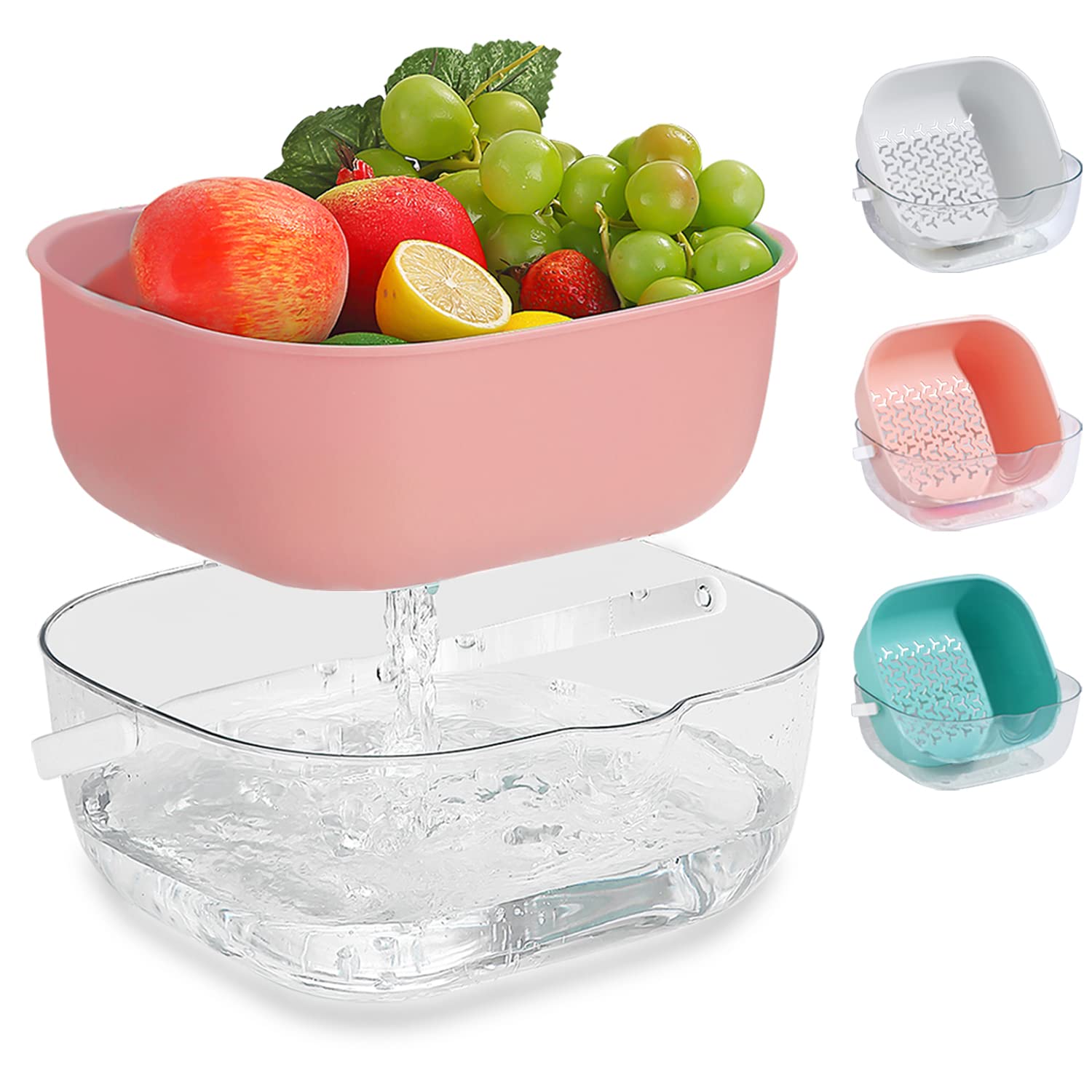 Berglander Multiuse Colander - BPA Free Kitchen Strainer for Fruits, Vegetables, Pasta, Rice & Noodles | Perfect for Washing Produce, Draining Food & Serving as Fruit Bowl | Ideal for Cooking, Meal Prep & Healthy Eating