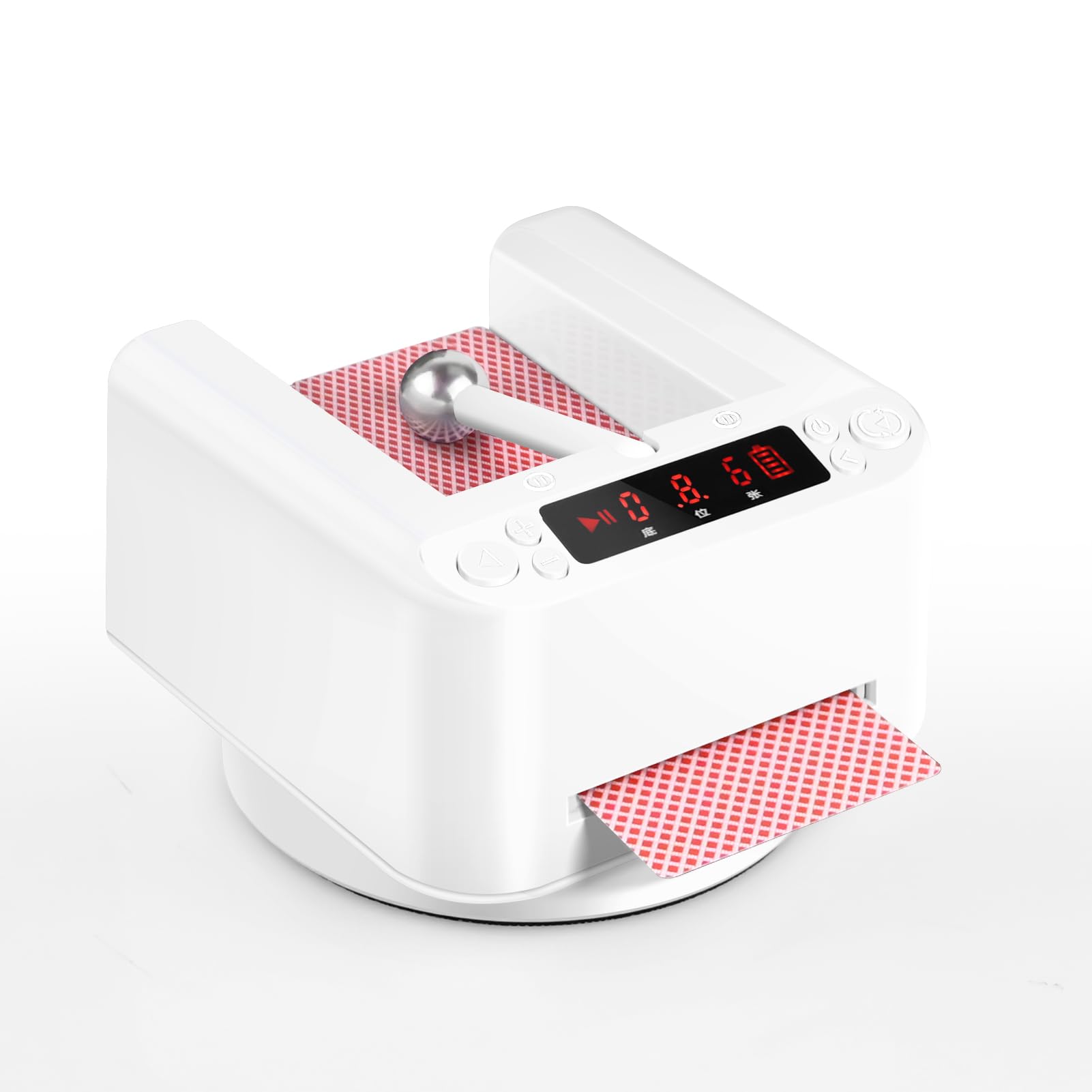 360° Rotating Automatic Card Dealer Machine with 2800MAH Rechargeable Battery - Perfect Casino Card Table Accessory for Poker, Blackjack, Texas Hold'em & UNO - Ideal for Home Game Nights, Casino Parties and Professional Poker Tournaments