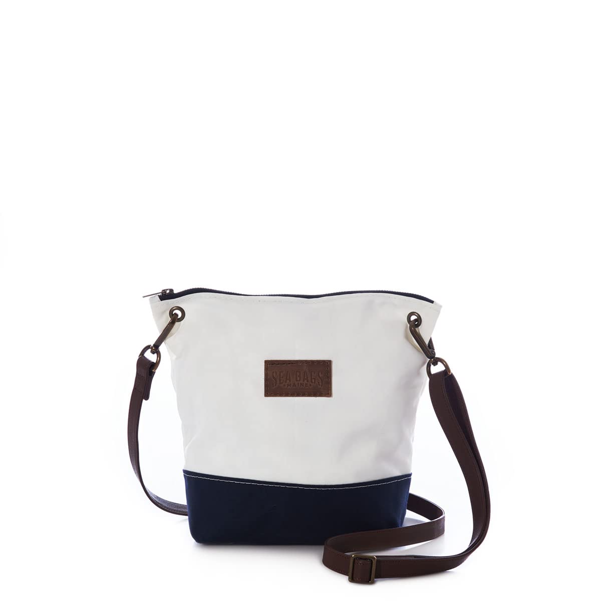 Sea Bags Recycled Sailcloth Chebeague Crossbody Purse - Eco-Friendly Women's Shoulder Bag for Travel, Work & Daily Use