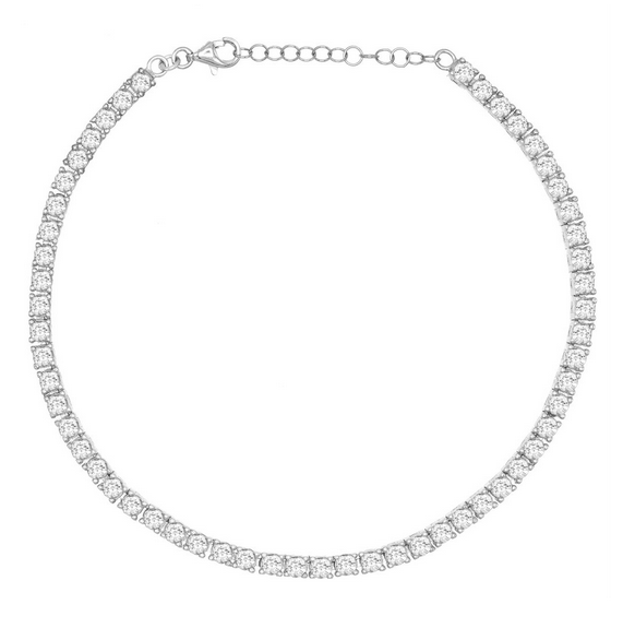 Stylish Tennis Anklet Bracelet for Women - Adjustable Sports Jewelry for Tennis Players & Athletes - Perfect for Matches, Workouts & Casual Wear