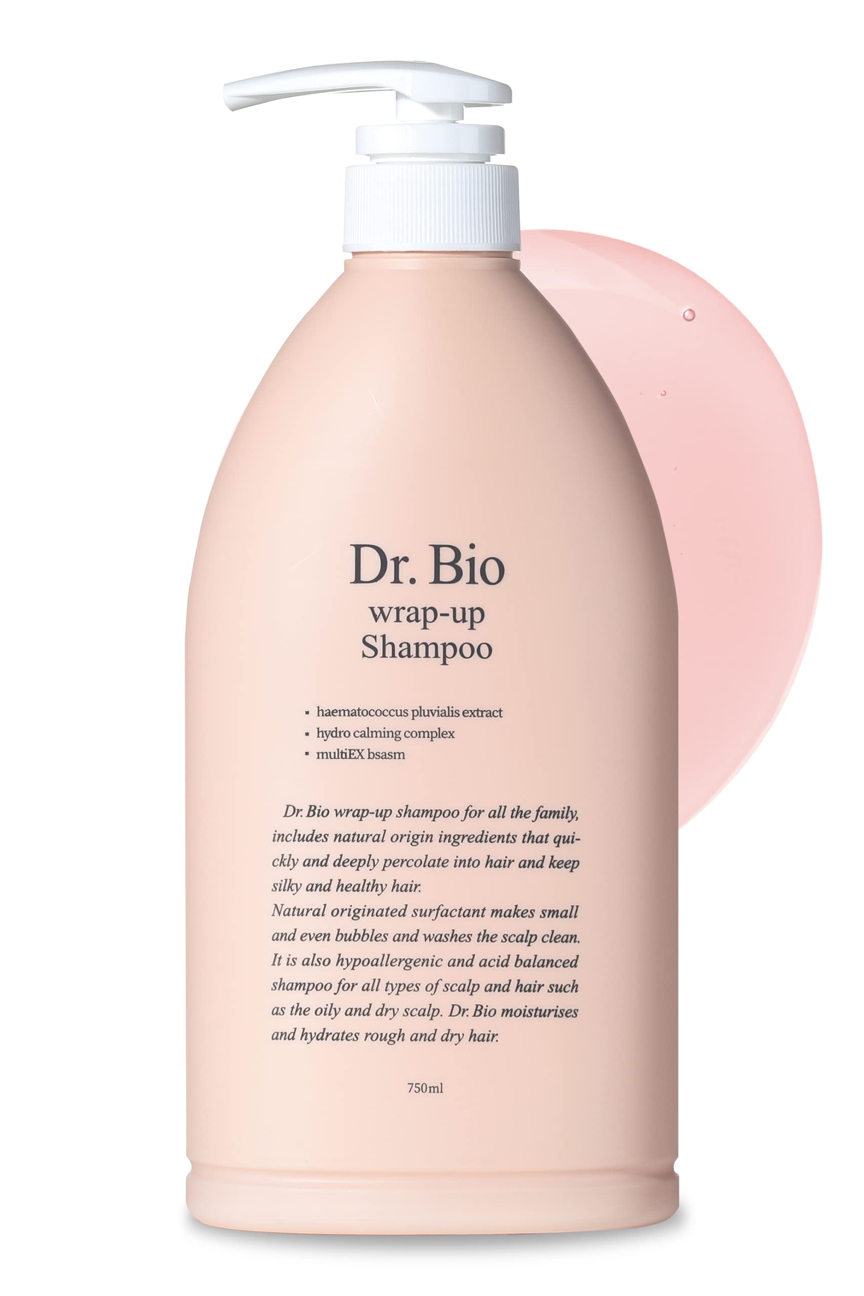 Hydrating Probiotic Shampoo with Cica for Sensitive Scalp - Vegan & Sulfate-Free Korean Hair Care for Smooth Shiny Hair at Home Spa