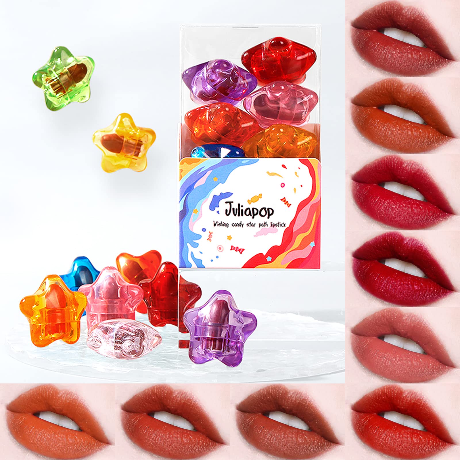 9-Piece Mini Matte Lipstick Set - Velvet Texture, Waterproof & Long-Lasting, Non-Toxic, Vegan & Cruelty-Free - Perfect for Everyday Wear, Parties & Gifting