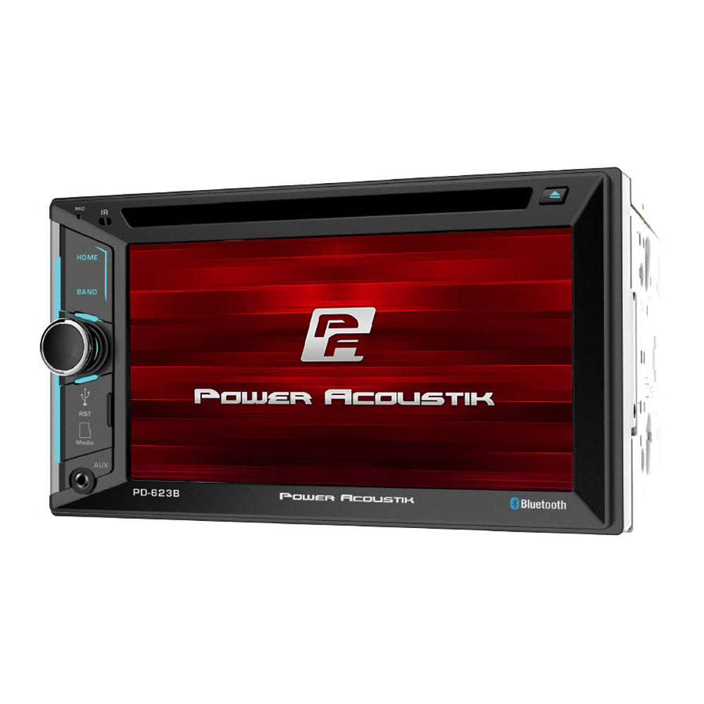Power Acoustik PD 623B 2 DIN Car Stereo with Bluetooth 4.0, DVD/CD/MP3 Player, AM/FM Radio - Perfect for Truck & SUV Audio Upgrade | Hands-Free Calling & Music Streaming